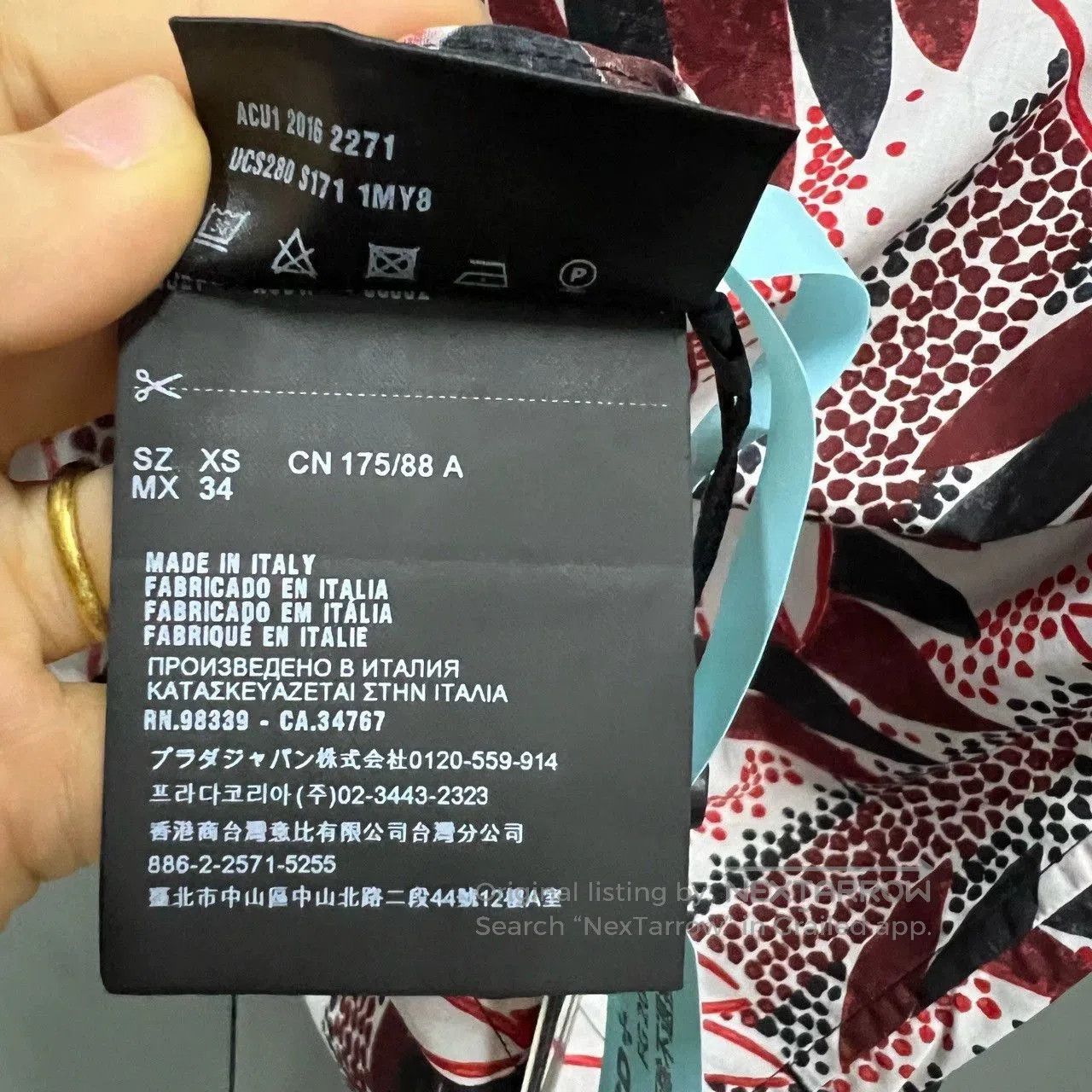 Prada prada summer short sleeve leaf print shirt. Size US XS / EU 42 / 0 - 3 Thumbnail