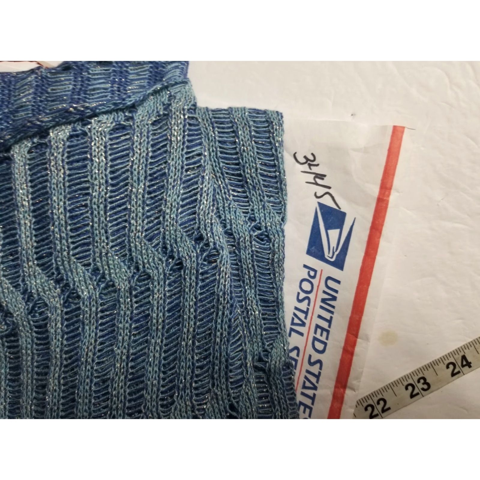 Vintage Cecilia Prado Anthropologie Crochet Cover Up Boxy Fit Blue Women One Size Size ONE SIZE - 7 Thumbnail