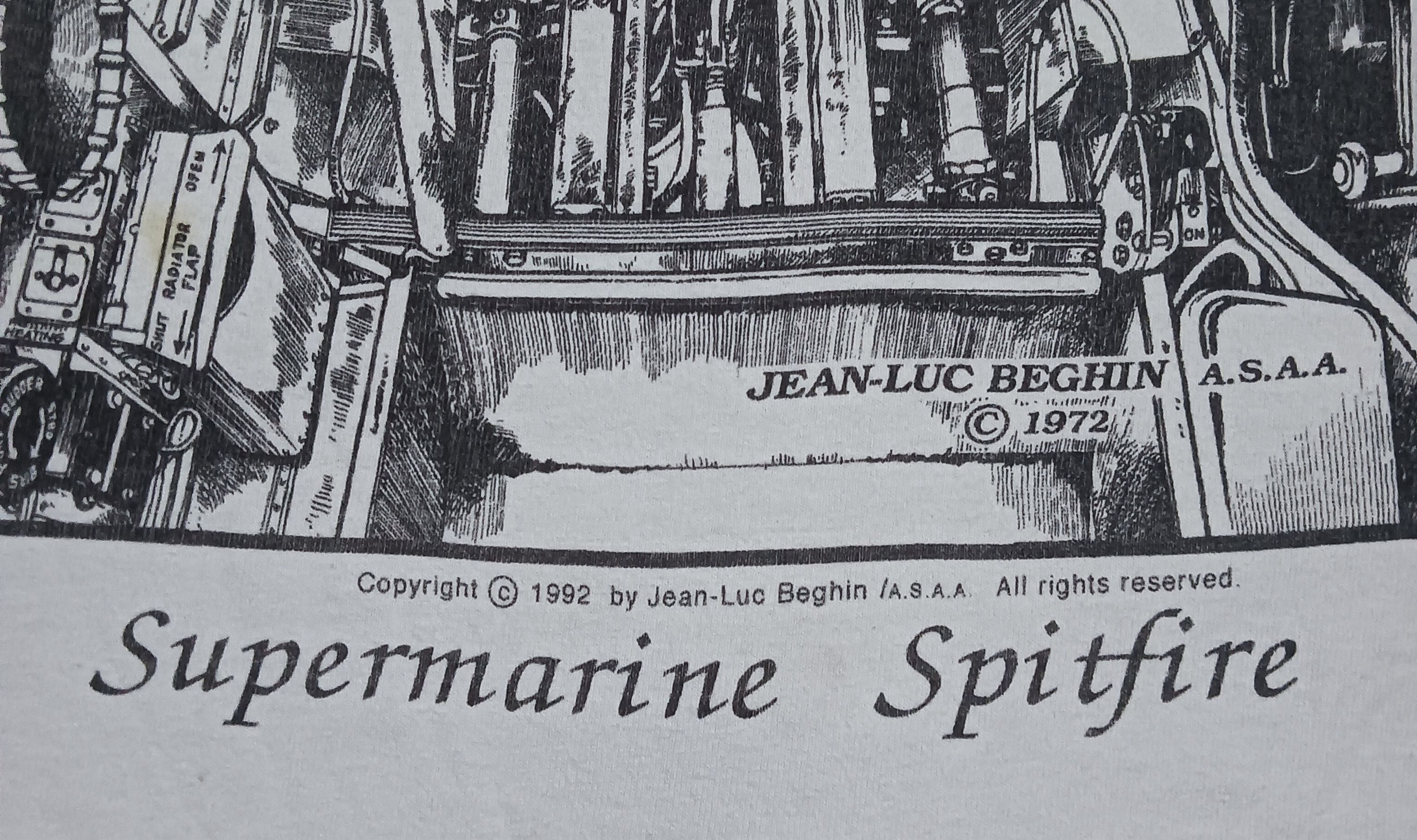 Other Tshirt art super marine spitfire vintage by jean-luc Size US XL / EU 56 / 4 - 3 Thumbnail