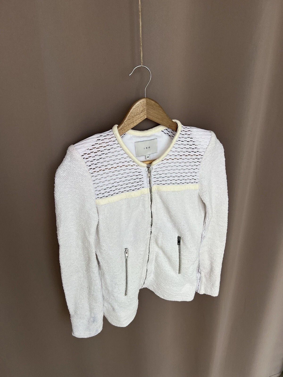 Iro Iro Hurley Zip Jacket Womens Size 38 or S Vintage Cardigan Size S / US 4 / IT 40 - 5 Thumbnail