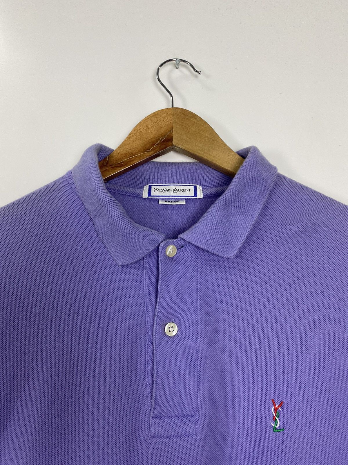 Yves Saint Laurent Vintage 90s Yves Saint Laurent polo Size US L / EU 52-54 / 3 - 7 Thumbnail