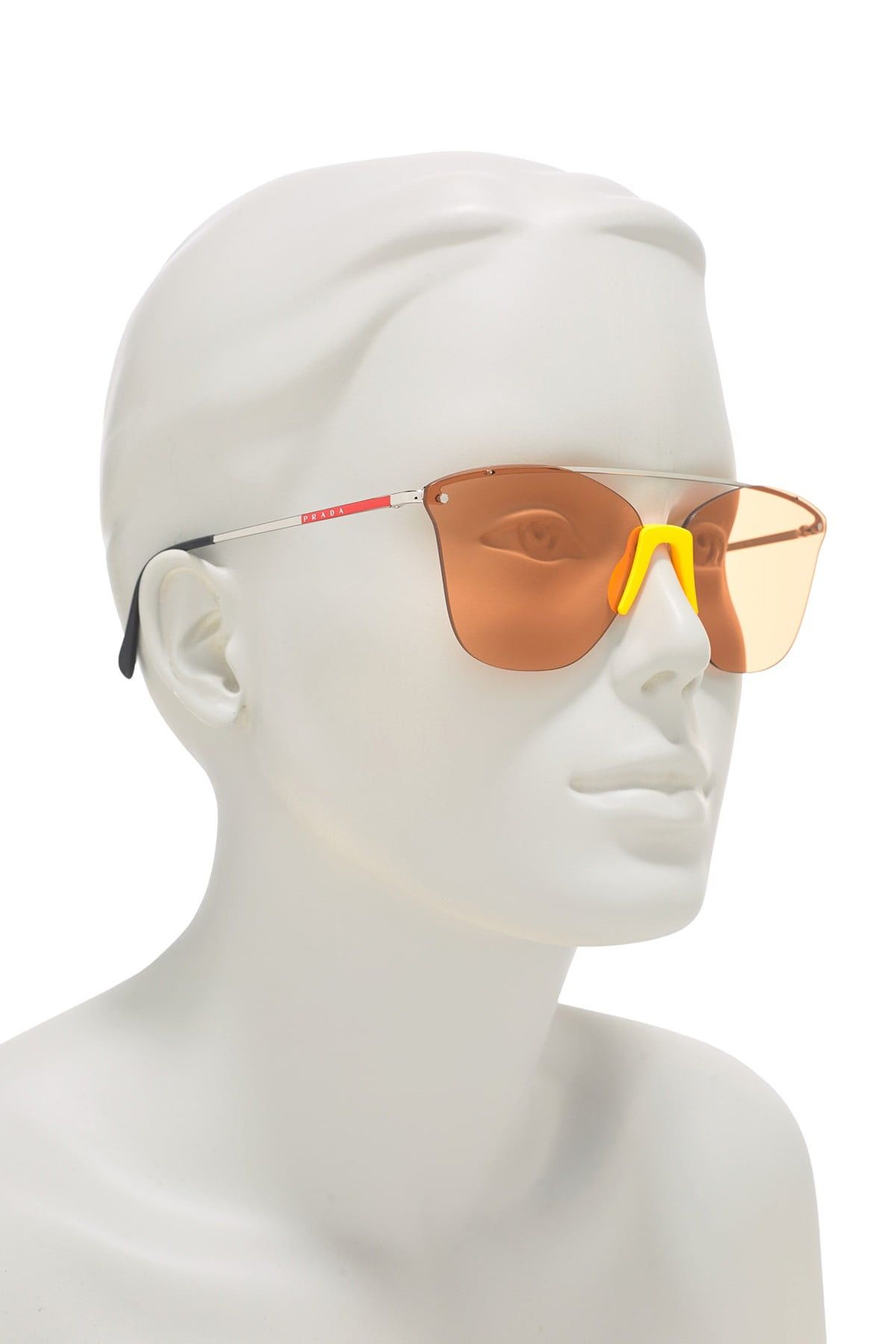 Prada Prada SPS52U 376-291 Silver/Orange Sunglasses Size ONE SIZE - 2 Thumbnail
