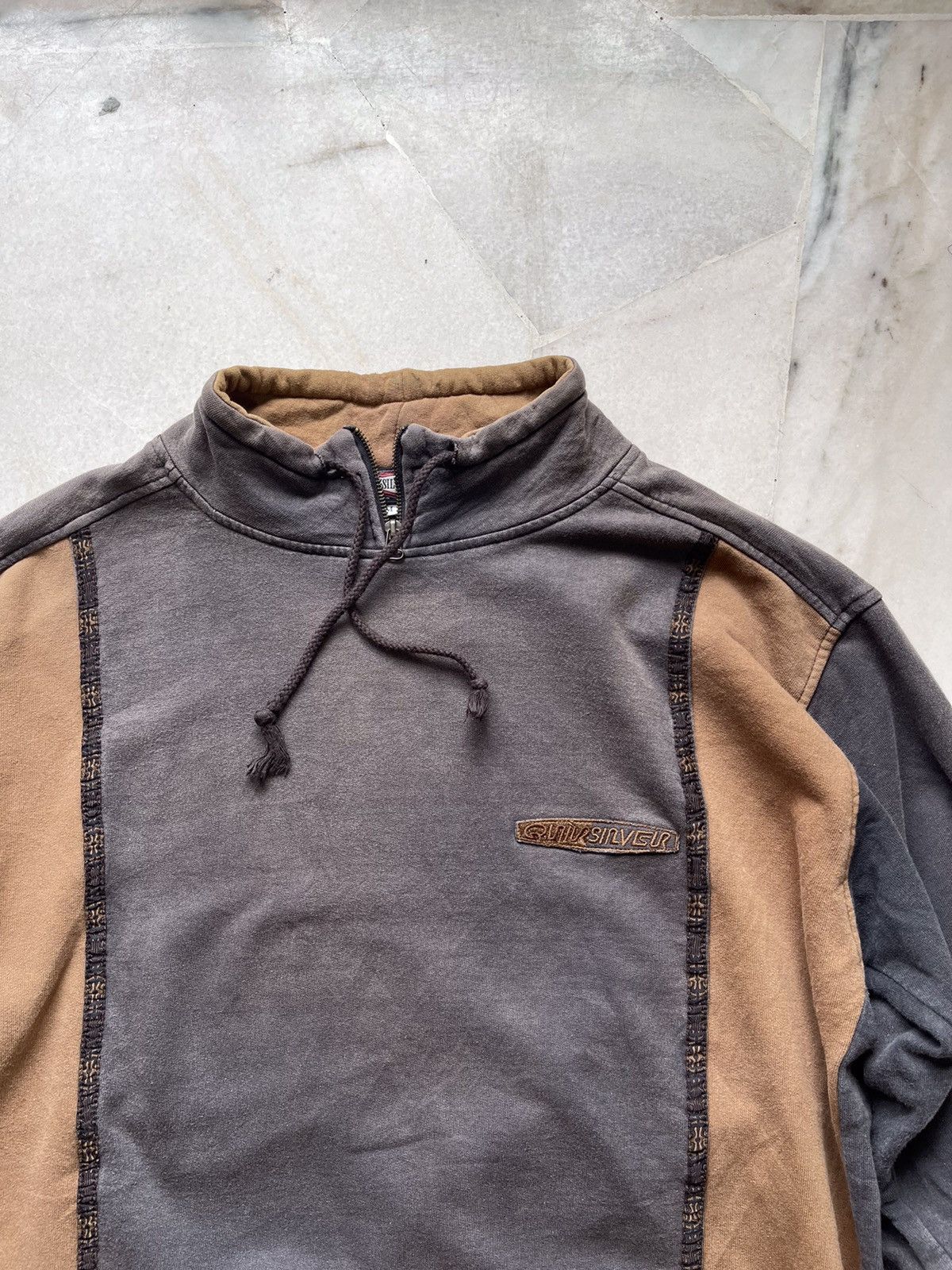 Quiksilver × Vintage 80s Quiksilver Faded Sweatshirt Size US XL / EU 56 / 4 - 10 Thumbnail