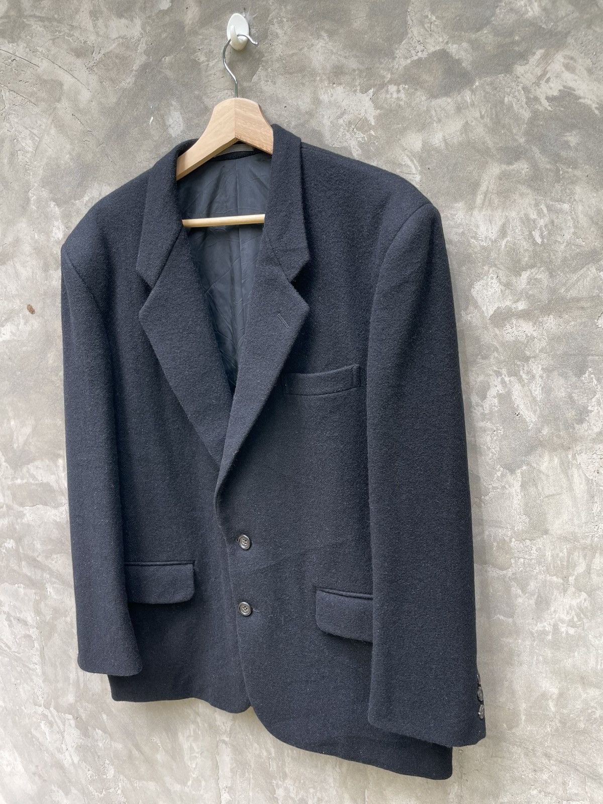 Comme des Garcons Vintage Comme Des Garcons Homme Wool Blazer Jacket Size US M / EU 48-50 / 2 - 5 Thumbnail