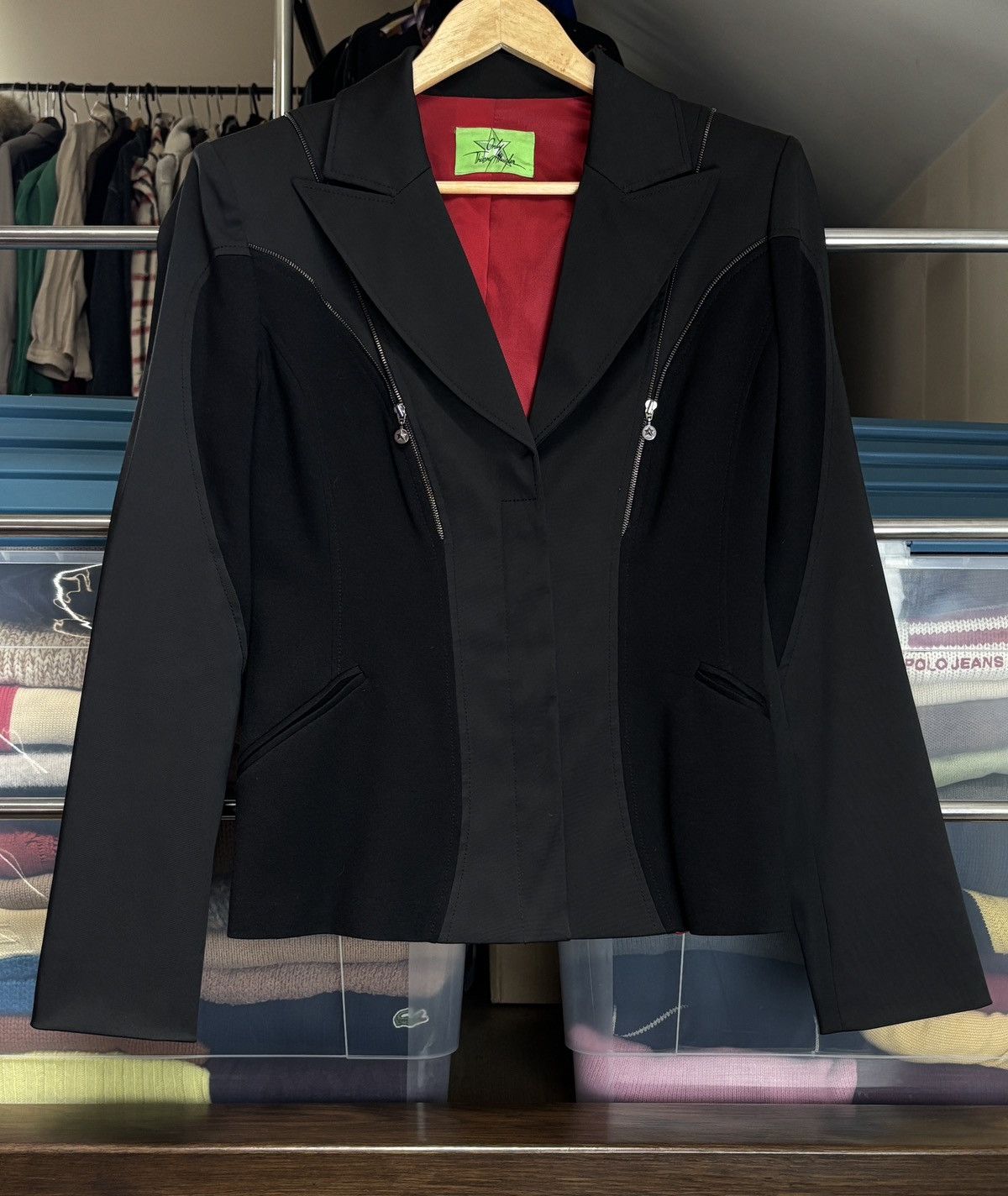 Thierry Mugler Thierry Mugler Vintage Avant Garde Blazer Jacket 80s 90s Size XL / US 12-14 / IT 48-50 - 1 Thumbnail