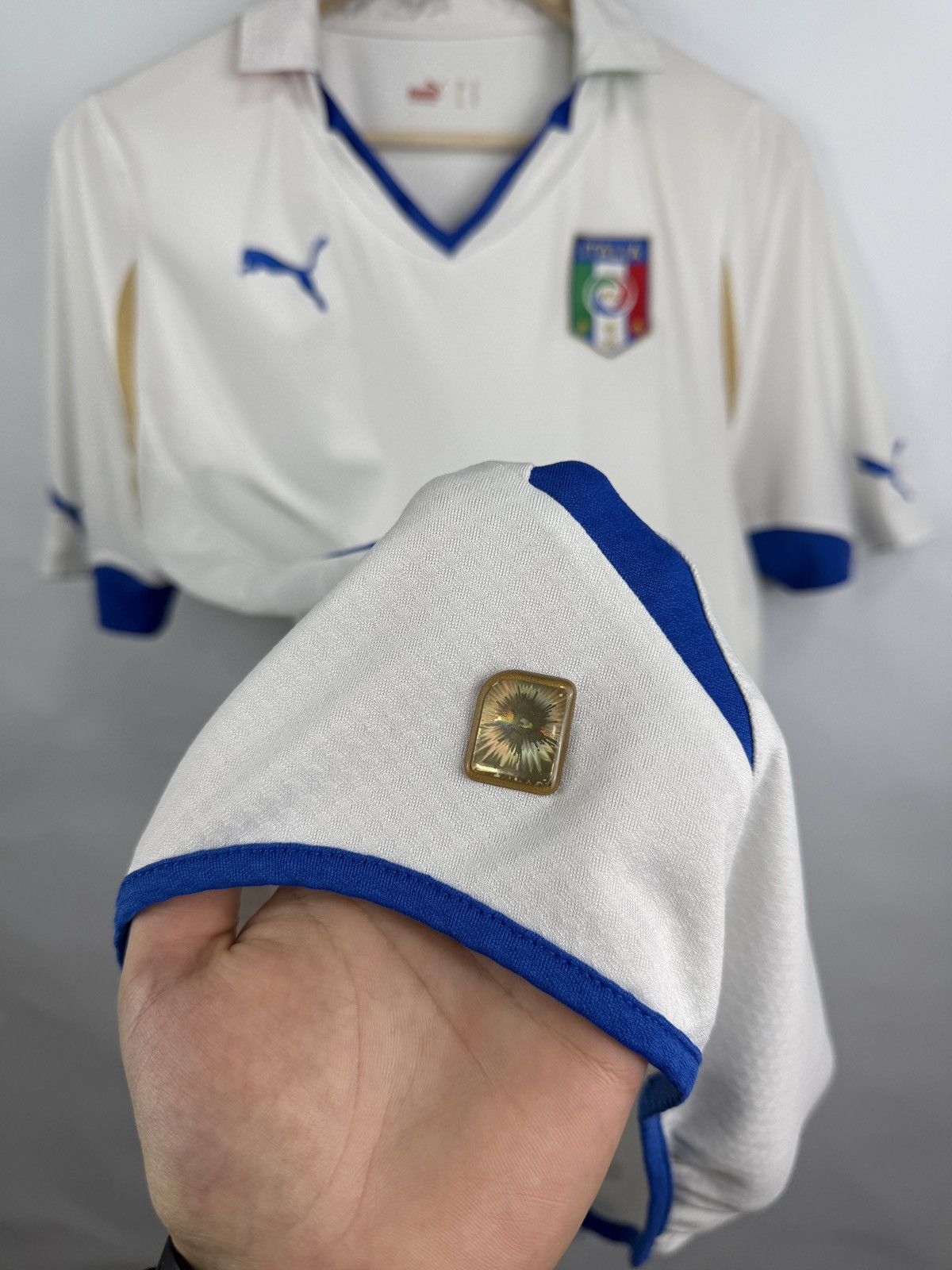 Puma 🇮🇹 Vintage 2010 Puma Italy Soccer Jersey T-Shirt Retro Rare Size US M / EU 48-50 / 2 - 9 Thumbnail