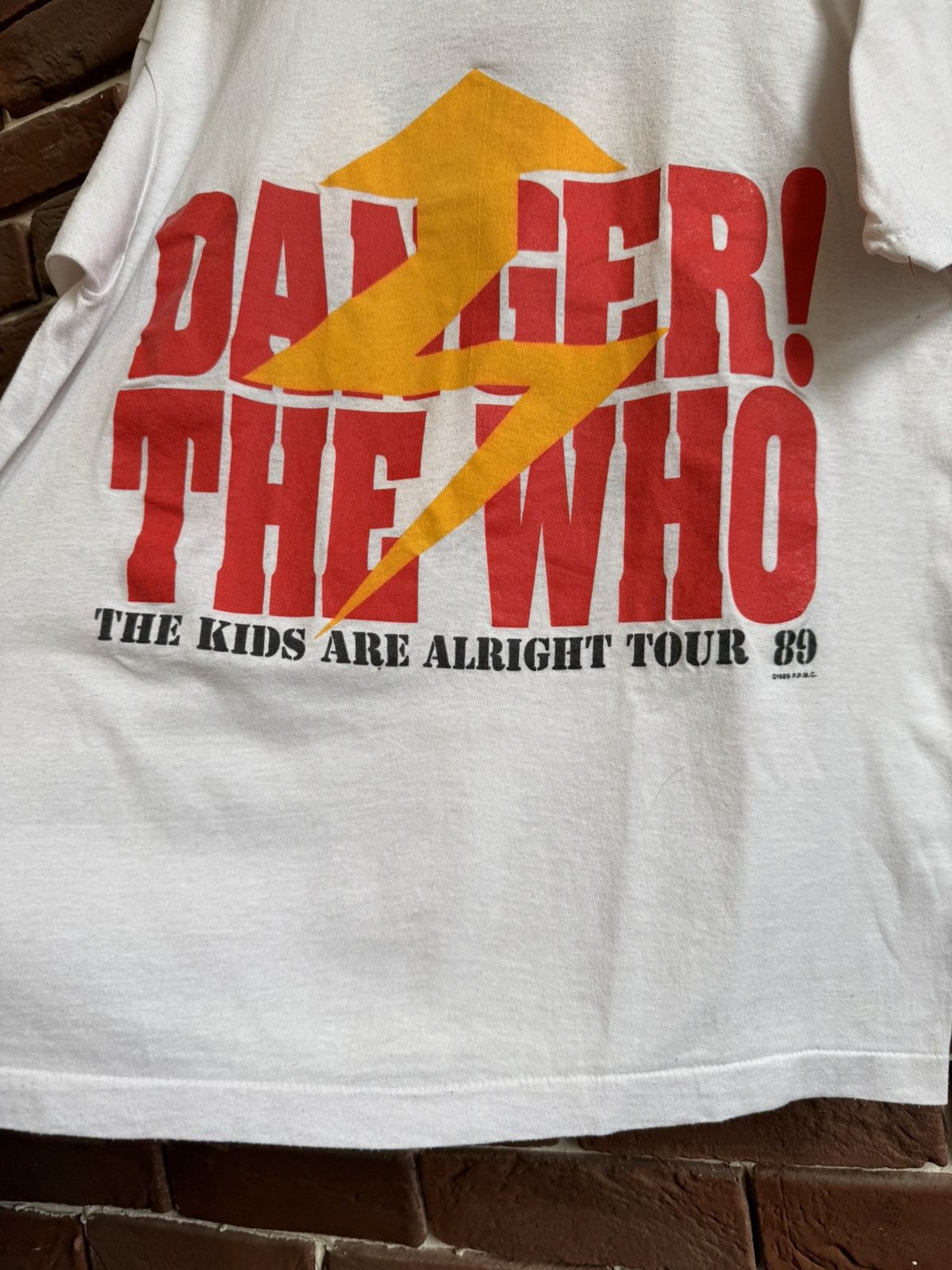 Band Tees Vintage 1989 Danger The Who Rock Band Tee 80s The Kids Are M Size US M / EU 48-50 / 2 - 3 Thumbnail