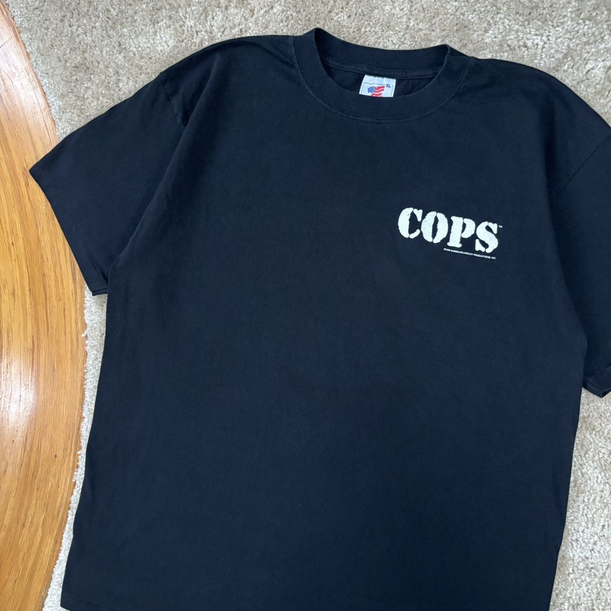 Vintage Vintage 1995 COPS TV Show Promo Promotional T-Shirt X-Large Size US XL / EU 56 / 4 - 4 Thumbnail
