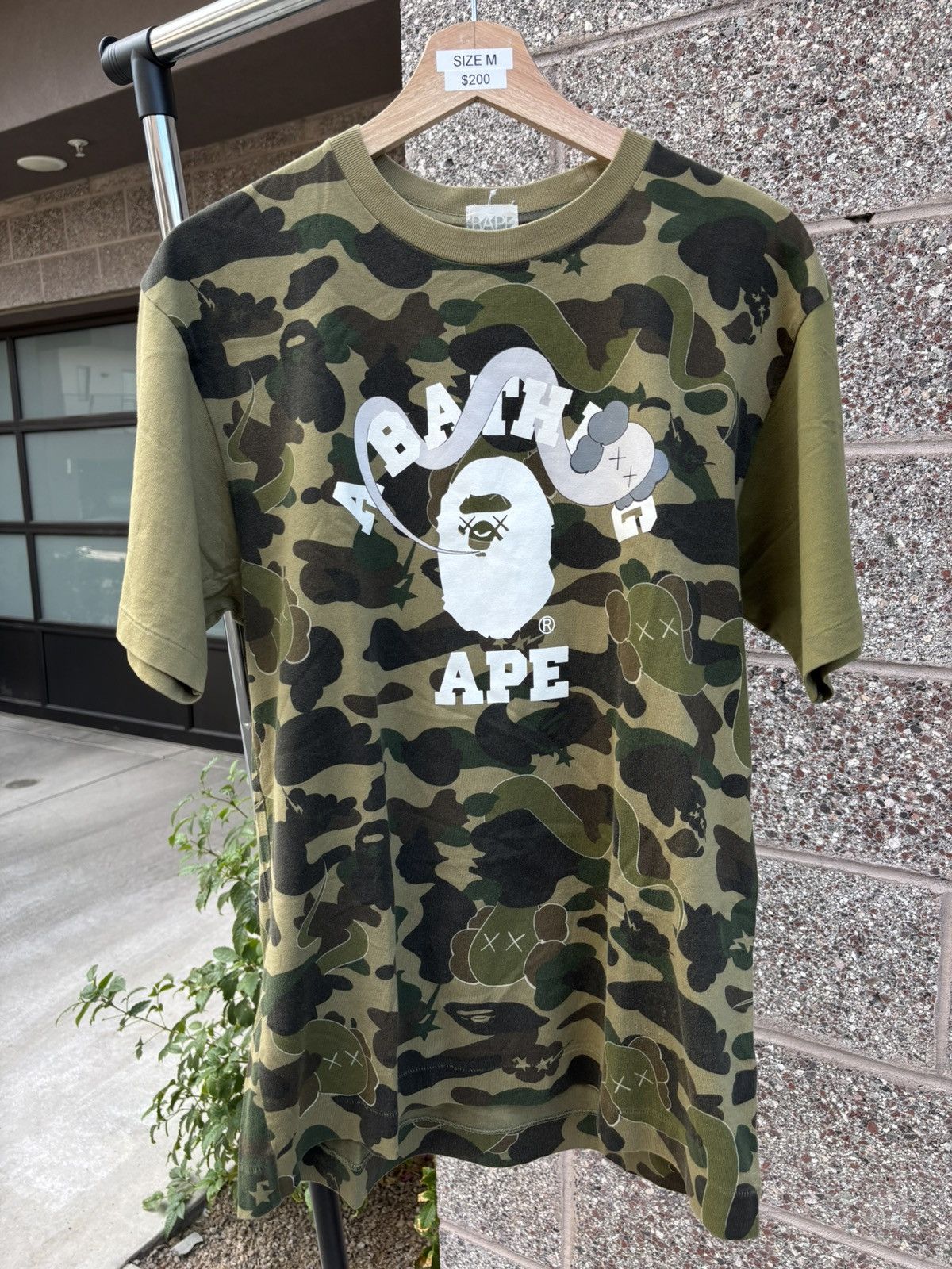 Bape Kaws College T Shirt | Grailed
