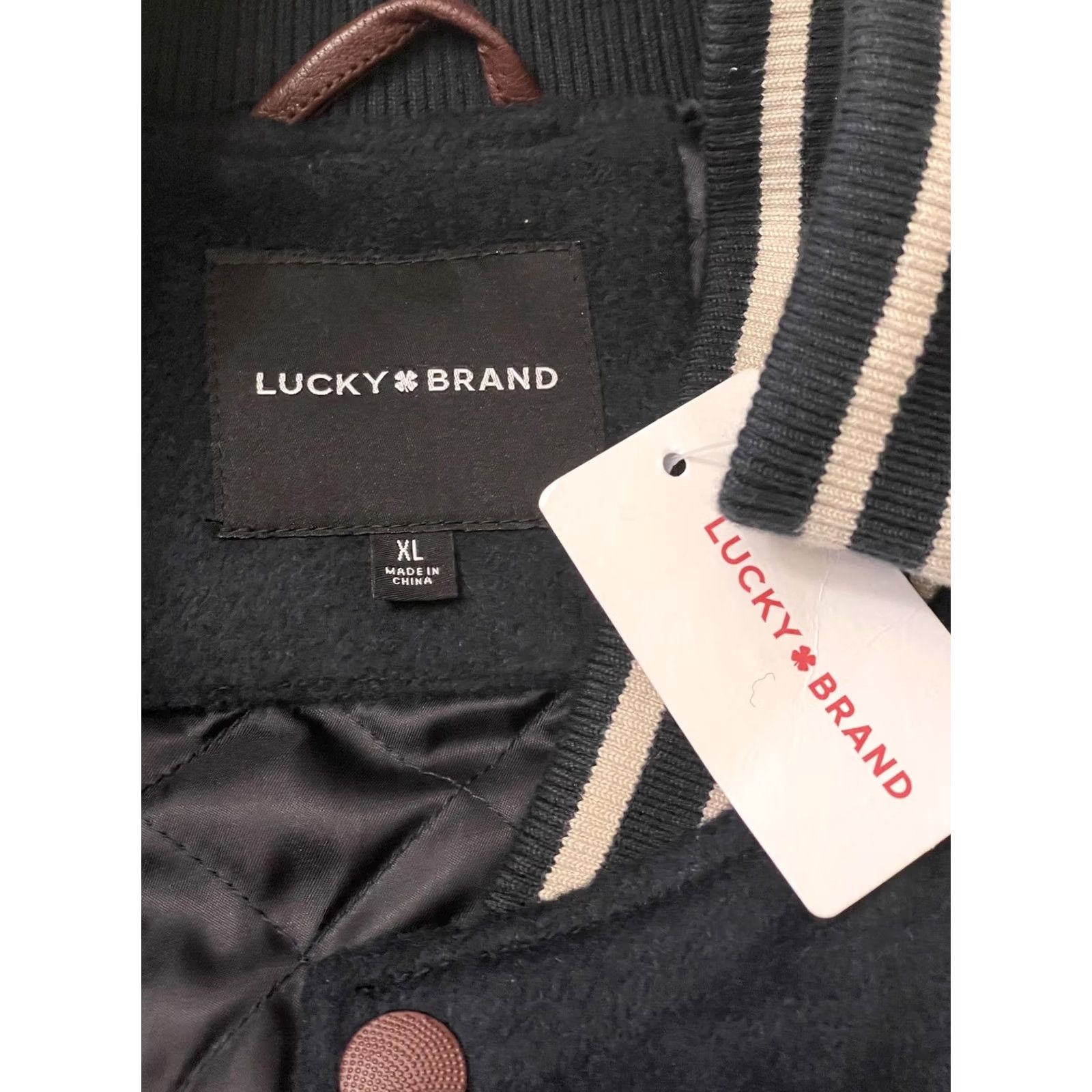 Lucky Brand Lucky Brand Jacket Mens XL Blue Coors Rodeo Varsity Leather Sleeves Size US XL / EU 56 / 4 - 3 Thumbnail