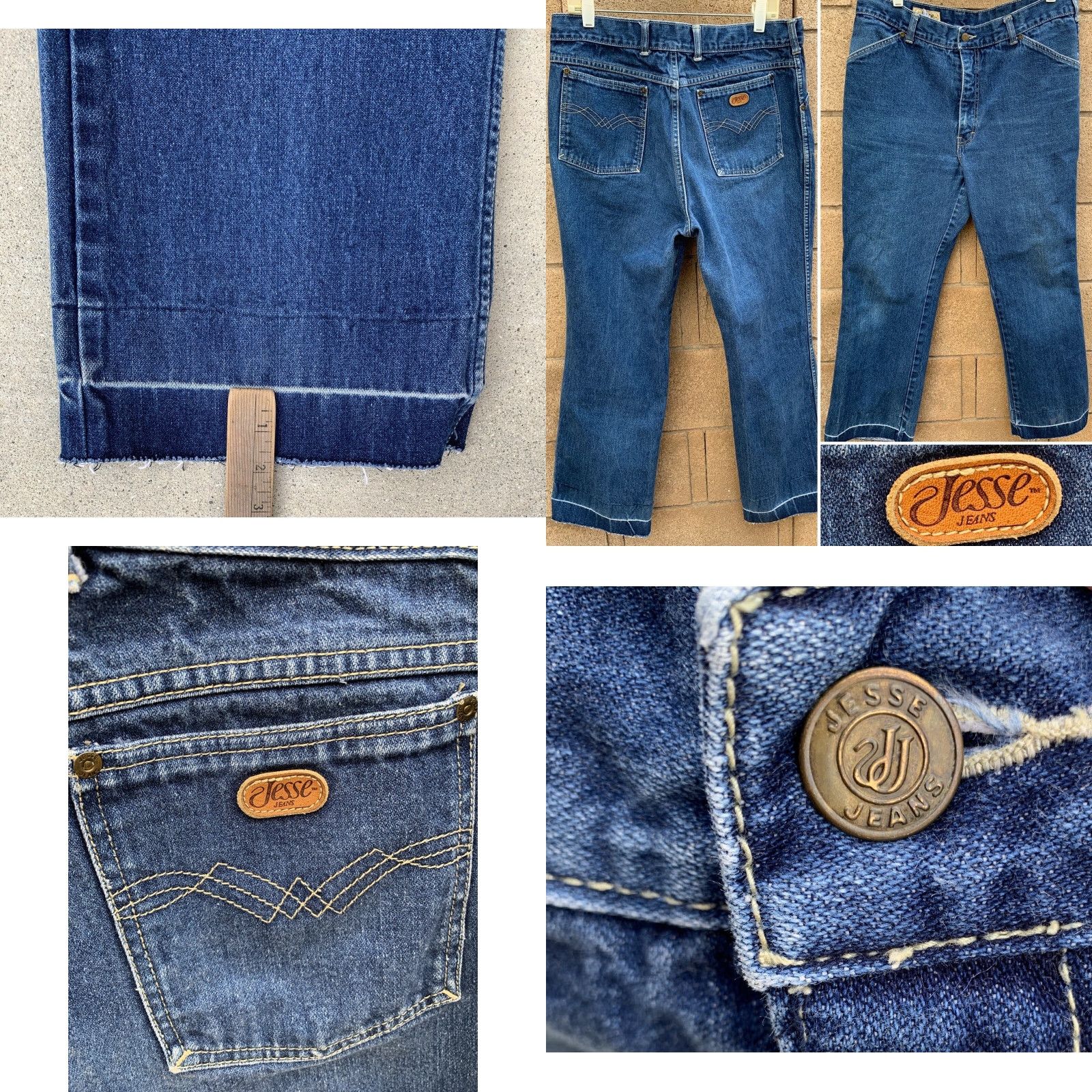 Vintage VINTAGE Jesse Jeans Mens Size 40 Waist 36 in Blue 100% Cotton Jeans with Pockets See Pics Mens Regular 29.5 Inseam Size US 40 / EU 56 - 8 Thumbnail