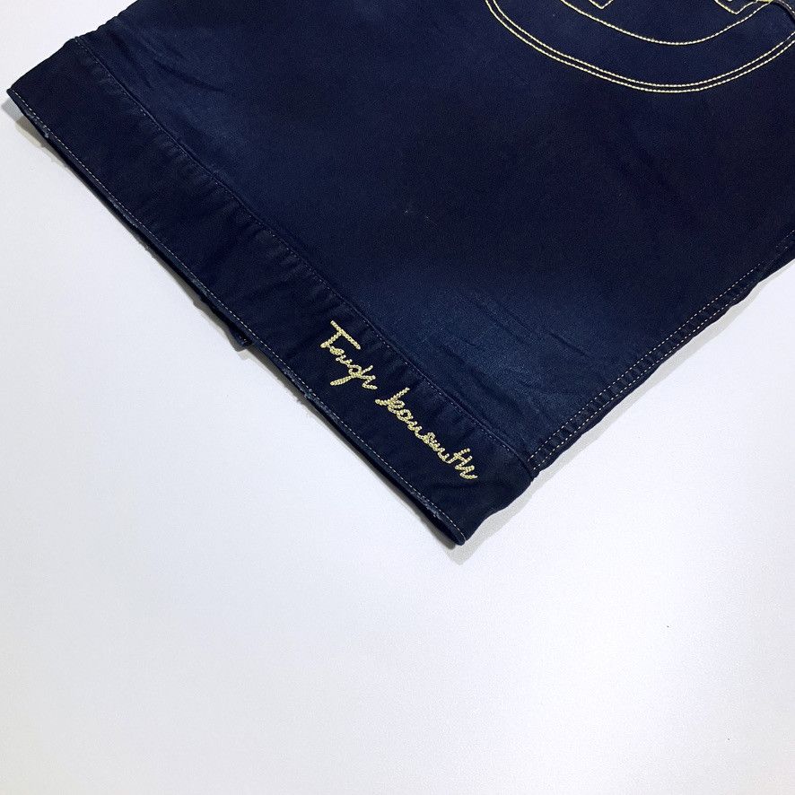 Japanese Brand Tough Jeansmith – Washed Blue Denim Embroidered Jacket Size S / US 4 / IT 40 - 8 Thumbnail
