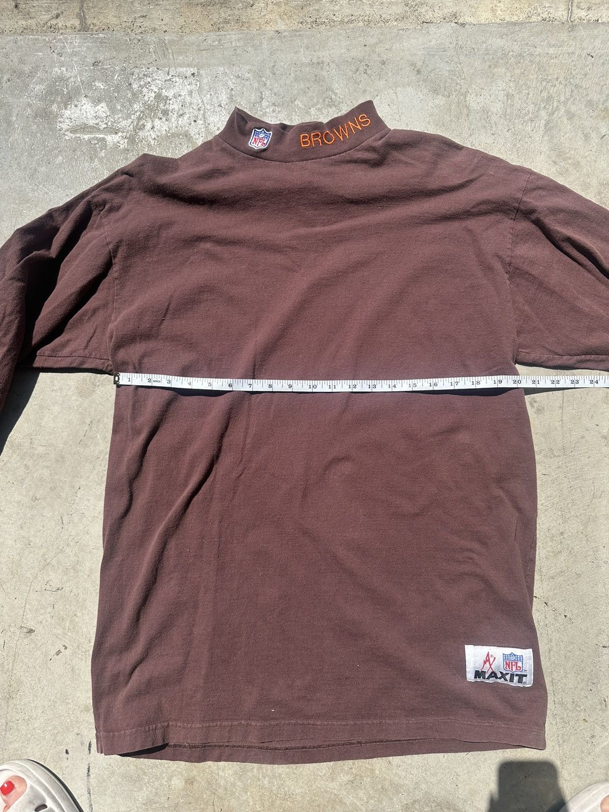 NFL × Vintage Cleveland browns high neck long sleeve shirt Size US L / EU 52-54 / 3 - 5 Thumbnail