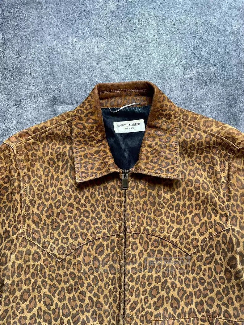 Saint Laurent Paris Saint Laurent Paris Leather and Suede Leopard Print Patchw Size US S / EU 44-46 / 1 - 4 Thumbnail