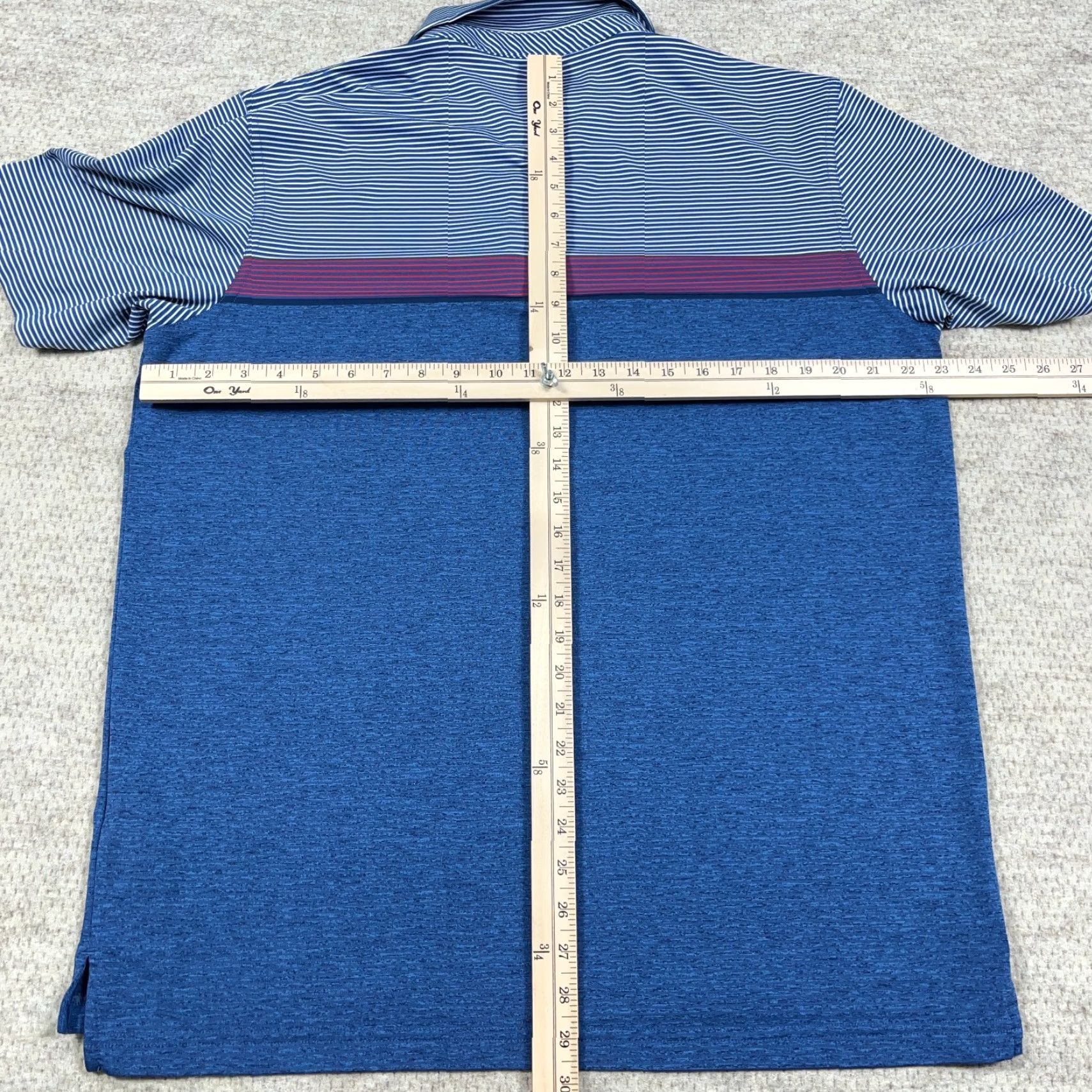 Vineyard Vines Vineyard Vines Polo Shirt Men Large Blue Striped Performance Wicking Colorblock Polo Shirt Men Large Blue Striped Colorblock Size US L / EU 52-54 / 3 - 5 Thumbnail