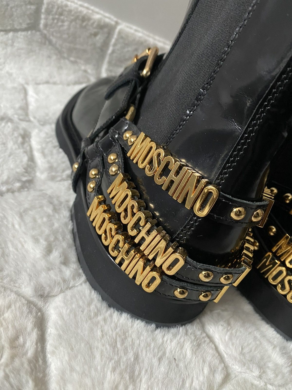 Moschino Moschino Men’s Chelsea Boots Size US 11 / EU 44 - 7 Thumbnail