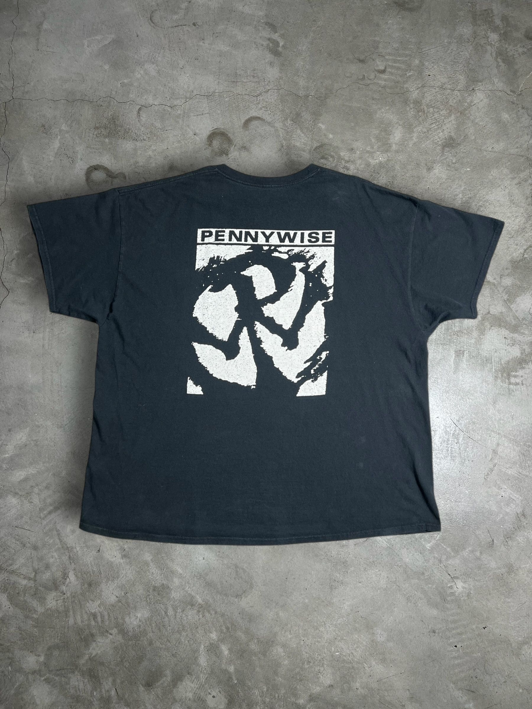 Band Tees Pennywise Epitaph Record Logo Punk Rock Band Tee GTME441 Size US XXL / EU 58 / 5 - 5 Thumbnail