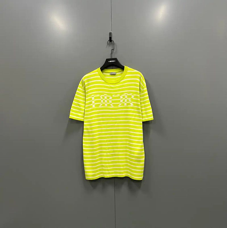 Dior Men's Short Sleeve Summer Stripe T-Shirt 0089