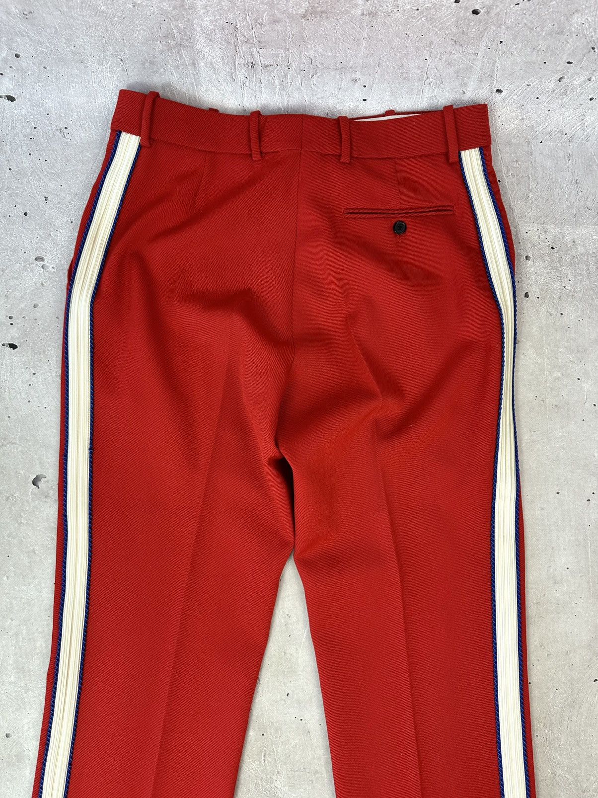 Calvin Klein 205W39NYC Calvin Klein 205W39NYC Wool Twill Red Women’s Trousers Size 34" / US 12 / IT 48 - 18 Thumbnail