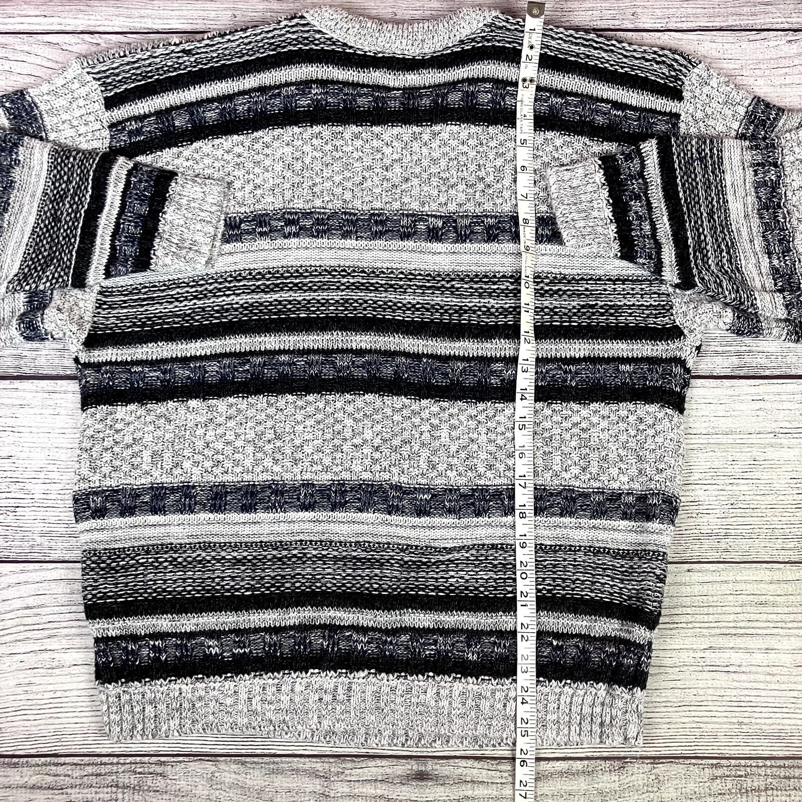 Bugle Boy × Vintage Vintage 1990s Bugle Boy Company Striped Sweater Size US L / EU 52-54 / 3 - 5 Thumbnail