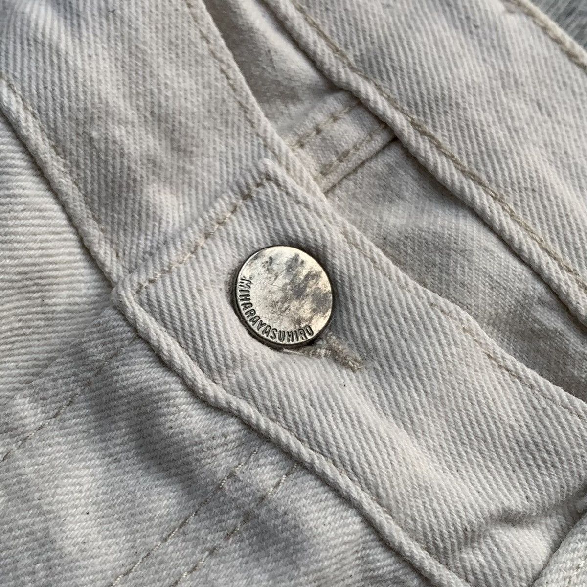 GU × Maison MIHARA YASUHIRO Mihara Yasuhiro x GU Japanese Brand Wide Baggy Denim Pants Size US 34 / EU 50 - 7 Thumbnail