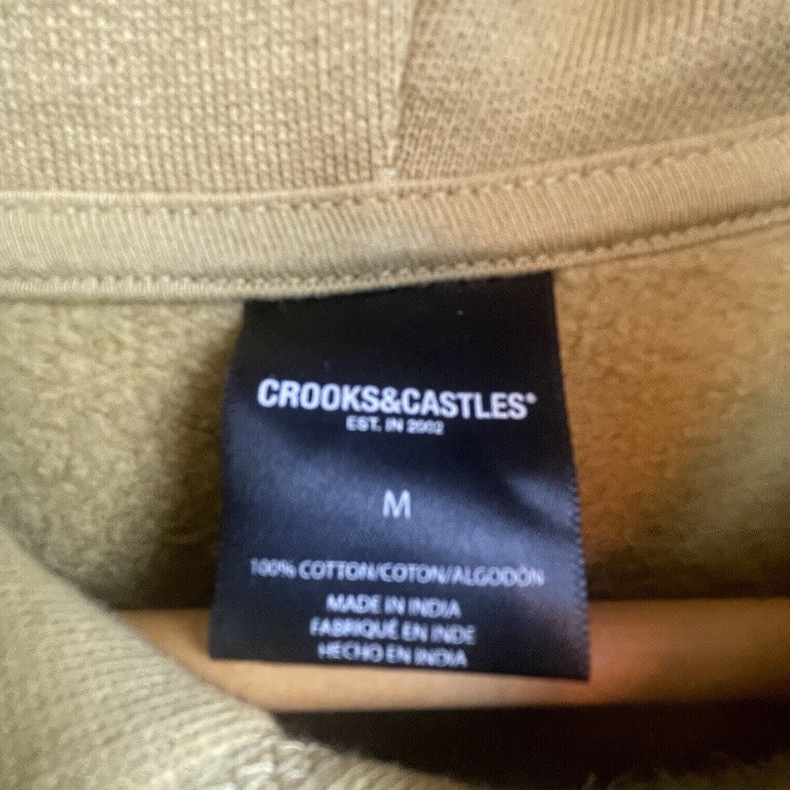 Crooks & Castles Crooks & Castles Hoodie Mens Medium Spellout Logo Streetwear Size US M / EU 48-50 / 2 - 5 Thumbnail