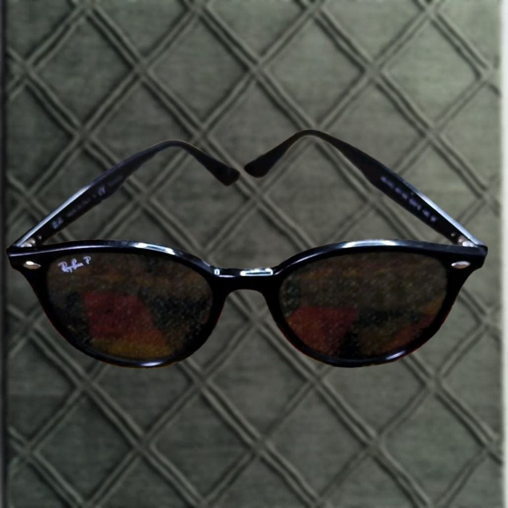 Vintage Ray-Ban Sunglasses RB4305 Havana Black Tortoise Shell Plastic Round Unisex Adults Made In Italy (Frames Only) Size ONE SIZE - 1 Thumbnail