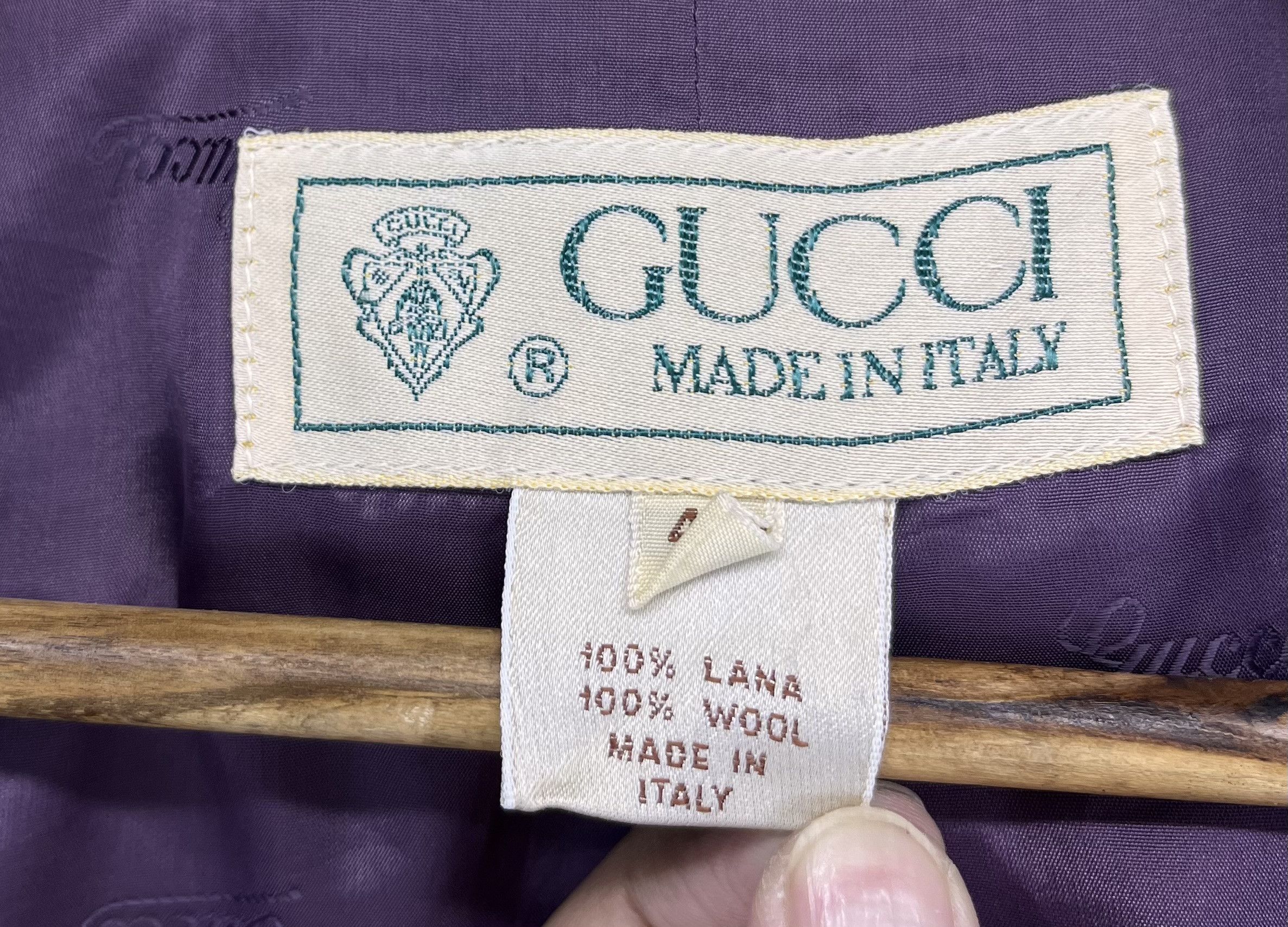 Gucci Vintage 90s Gucci Made in Italy Rare Wool Cardigan Jacket Size M / US 6-8 / IT 42-44 - 7 Thumbnail
