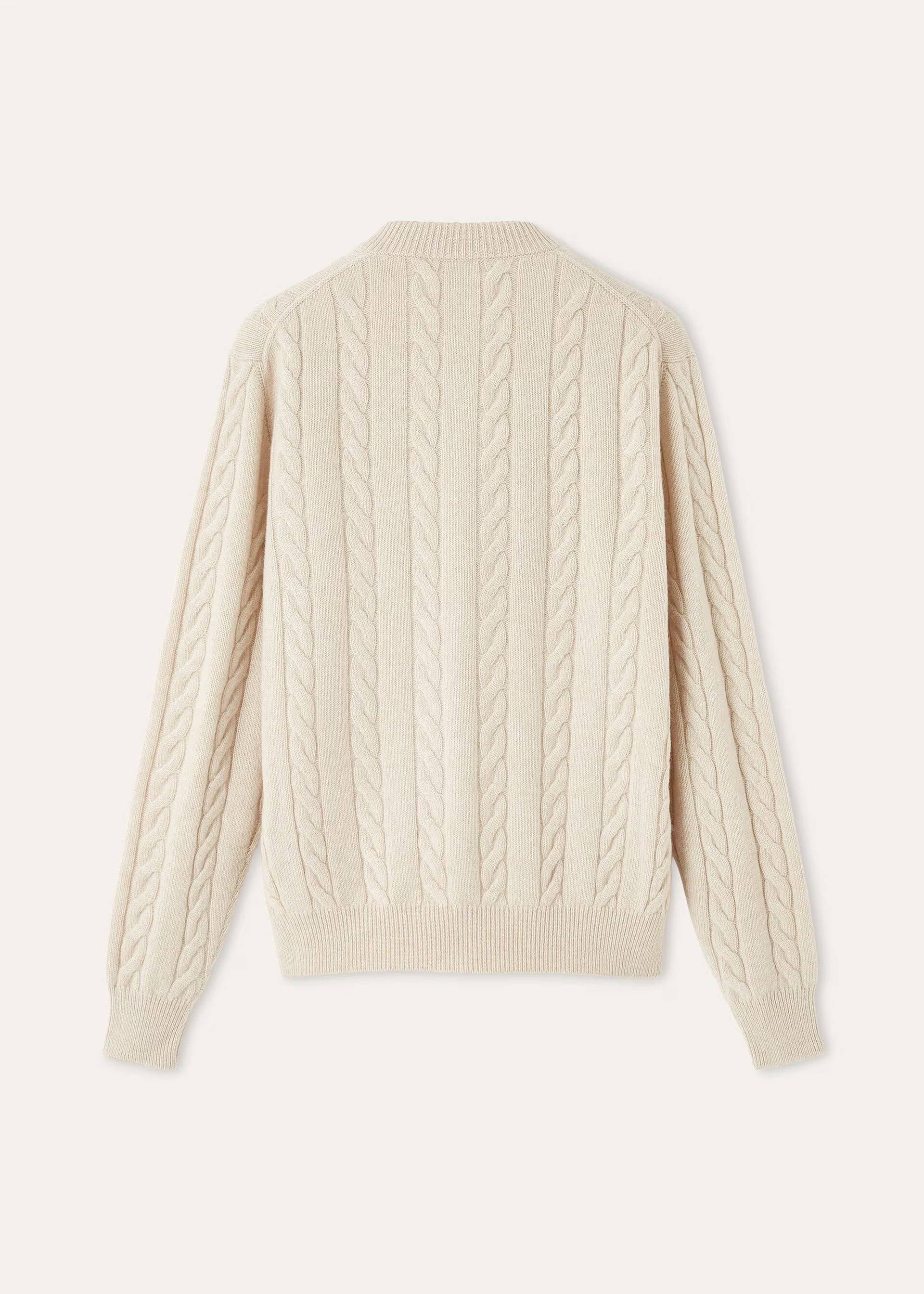 Loro Piana os11x0326 FAQ9055 Cedar Cardigan in Natural Melange Size S / US 4 / IT 40 - 6 Thumbnail