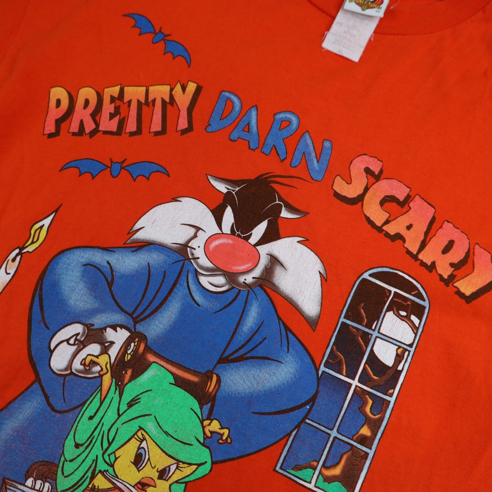 Vintage × Warner Bros Vintage Looney Tunes Halloween Graphic T Shirt Size US XL / EU 56 / 4 - 4 Thumbnail