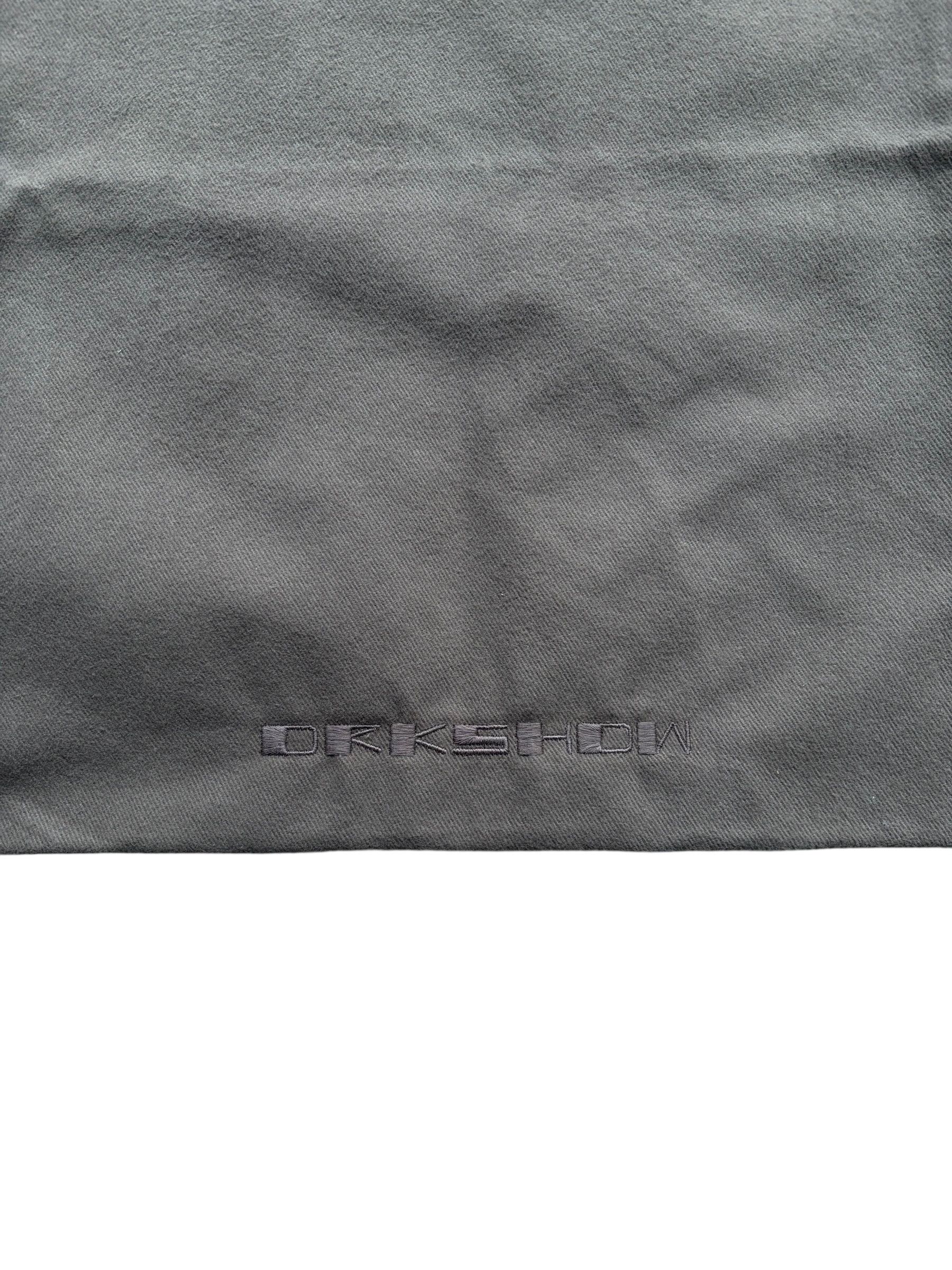 Rick Owens Rick Owens Drkshdw Brown & White Embroidered Small Tote Bag Size ONE SIZE - 3 Thumbnail