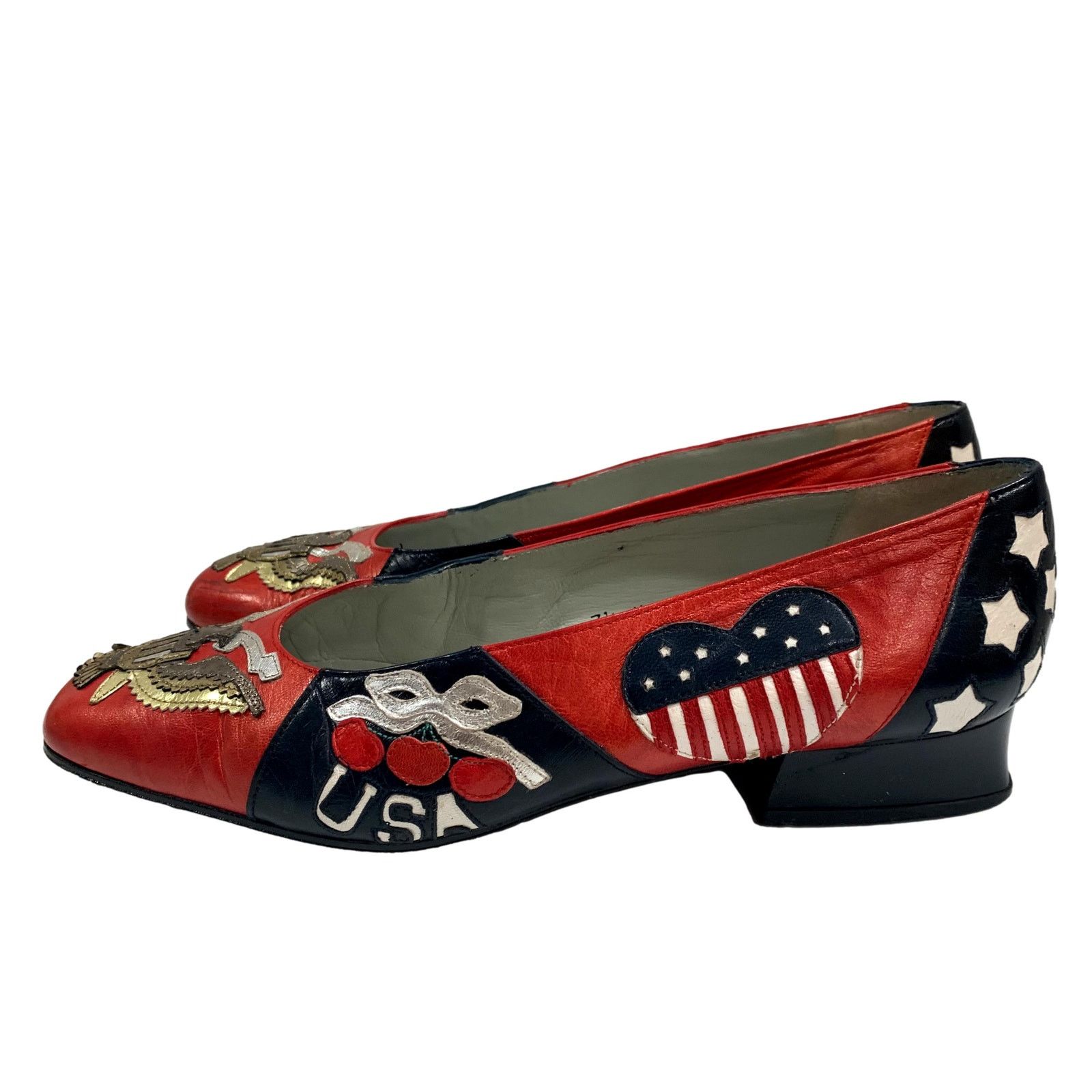 Genuine Leather × Vintage Vintage Margaret Jerrold USA Theme Shoes | 7.5 M Size US 7.5 / IT 37.5 - 5 Thumbnail