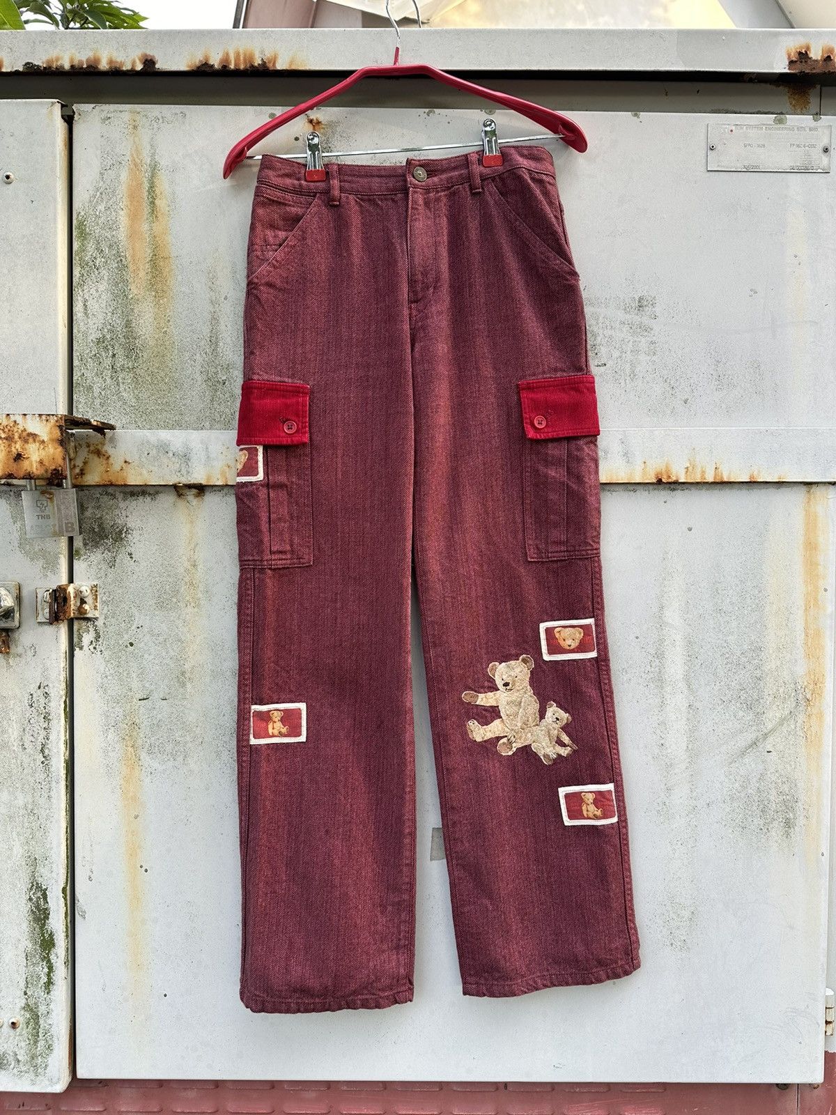Pink House 👹Vintage Pink House PatchWork Jeans Size US 26 / EU 42 - 3 Thumbnail