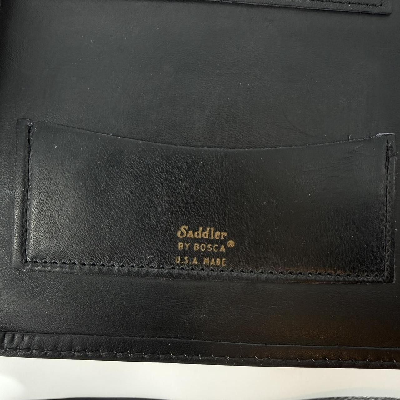 Bosca BOSCA USA Made Saddler Black Leather Size ONE SIZE - 3 Thumbnail