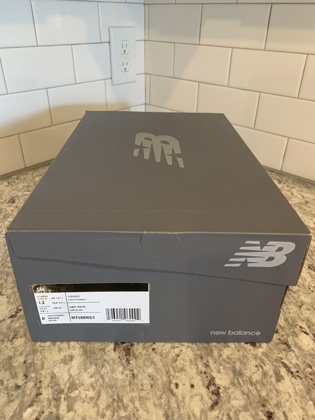 New Balance New Balance 580 Raincloud Grey White Size US 13 / EU 46 - 11 Thumbnail