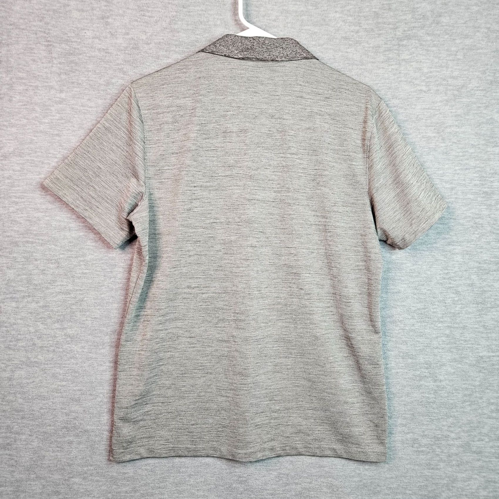UNTUCKit UNTUCKIT Men's Dark Gray Polo Shirt 1/4 Button Up Collar Short Sleeve Size M CCool Gray Nike? Size US M / EU 48-50 / 2 - 2 Thumbnail