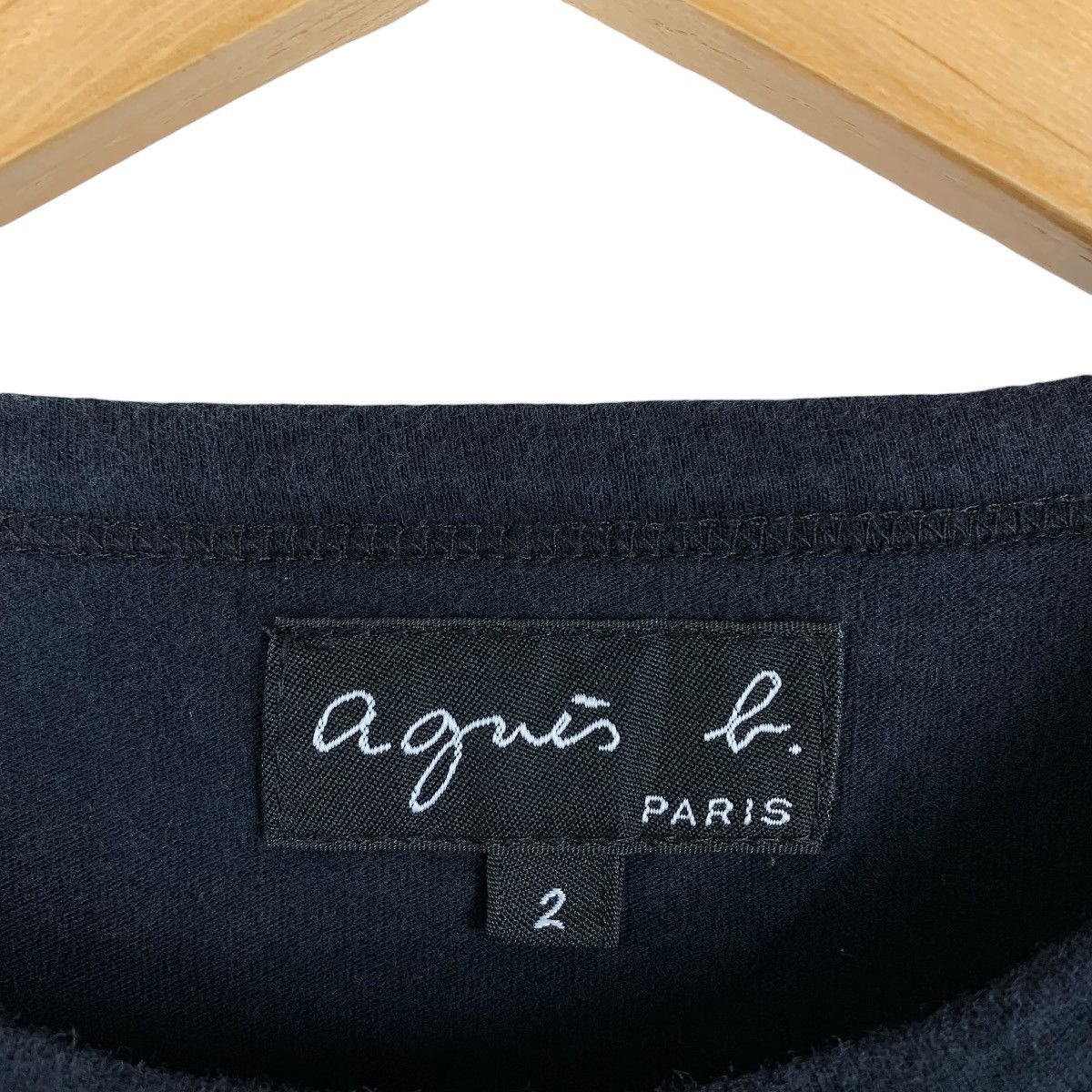 agnes b. Agnes b. Paris Minimalist Script Logo Tee Size XS / US 0-2 / IT 36-38 - 3 Thumbnail
