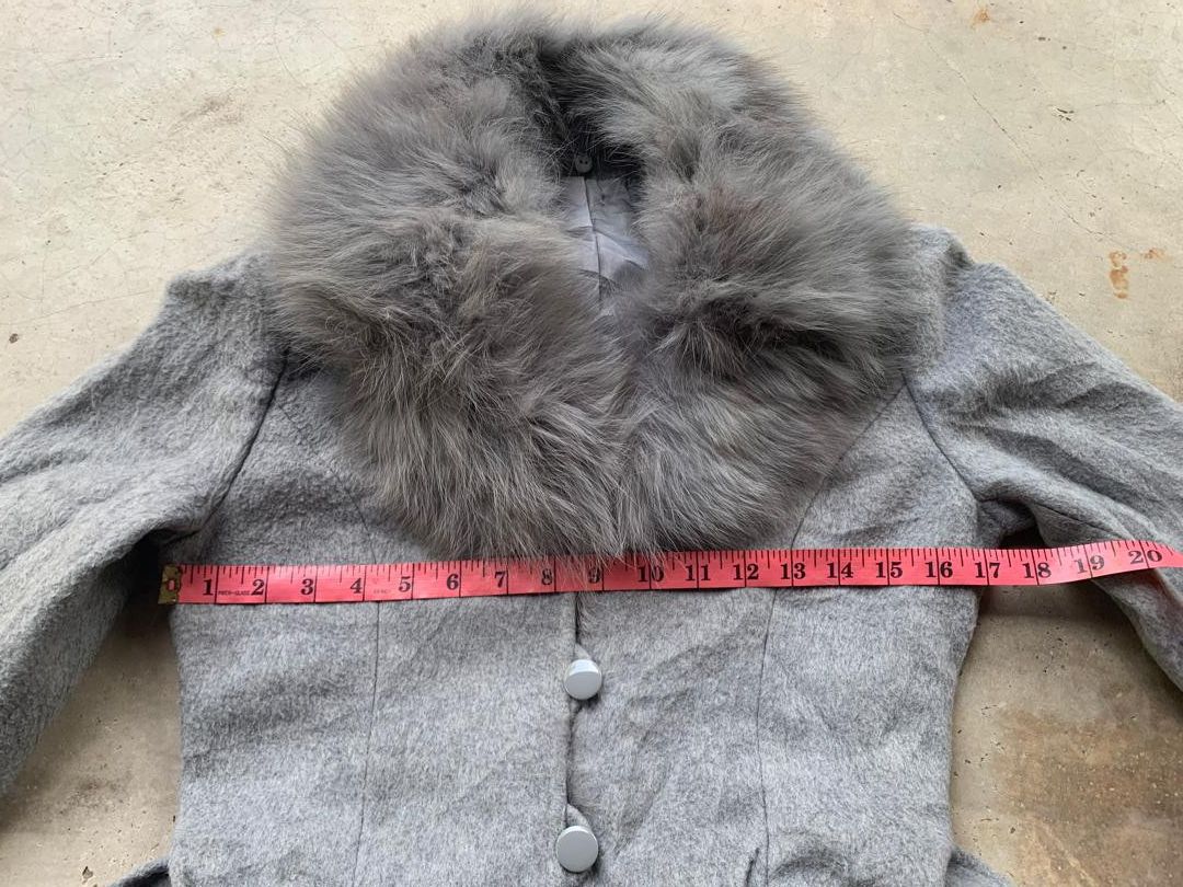Japanese Brand CLE des ZONES fur Jacket Button Size XS / US 0-2 / IT 36-38 - 9 Thumbnail