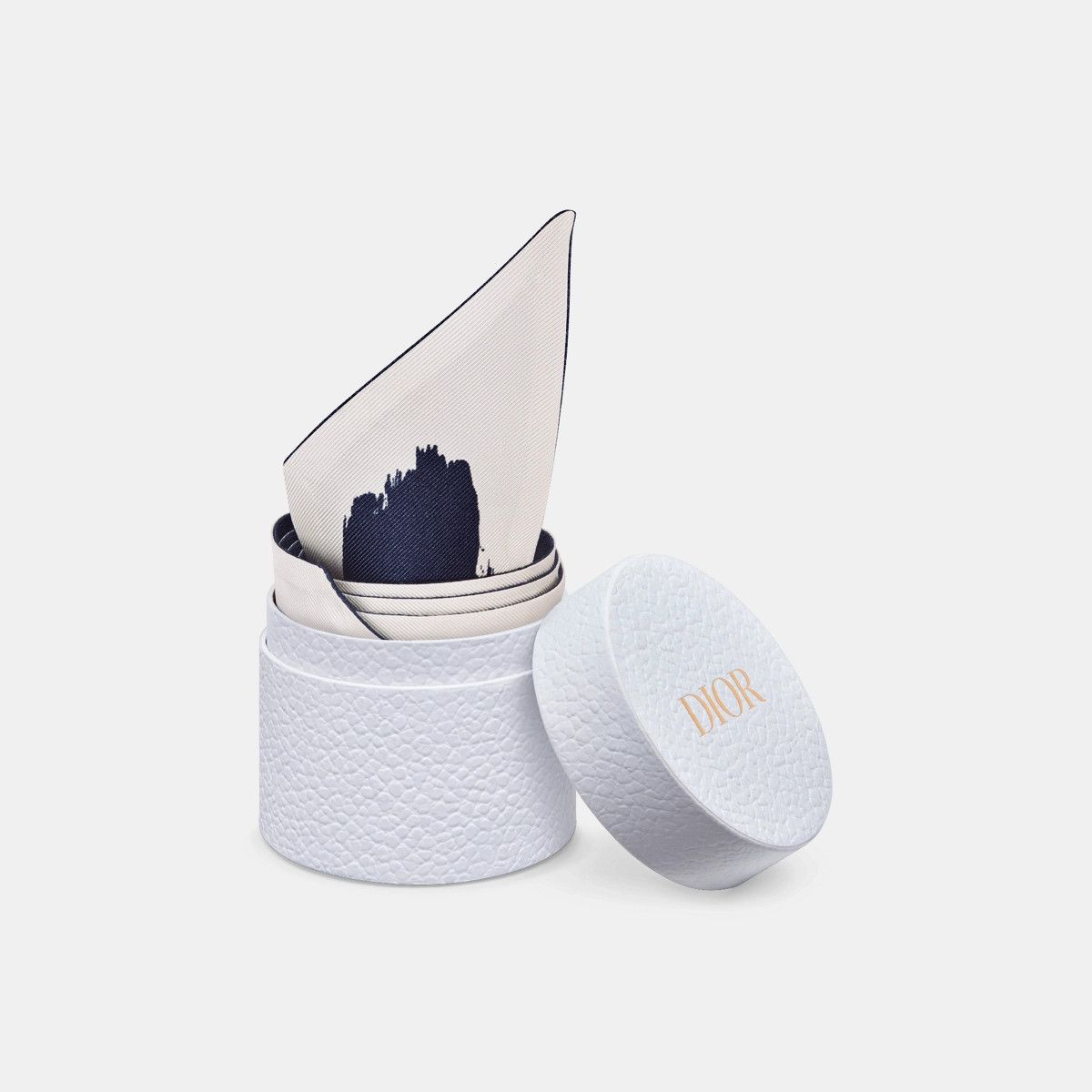 Dior o1bcso1str0226 Size:OS/Mitzah Scarf in White/Nevy Blue Size ONE SIZE - 5 Thumbnail