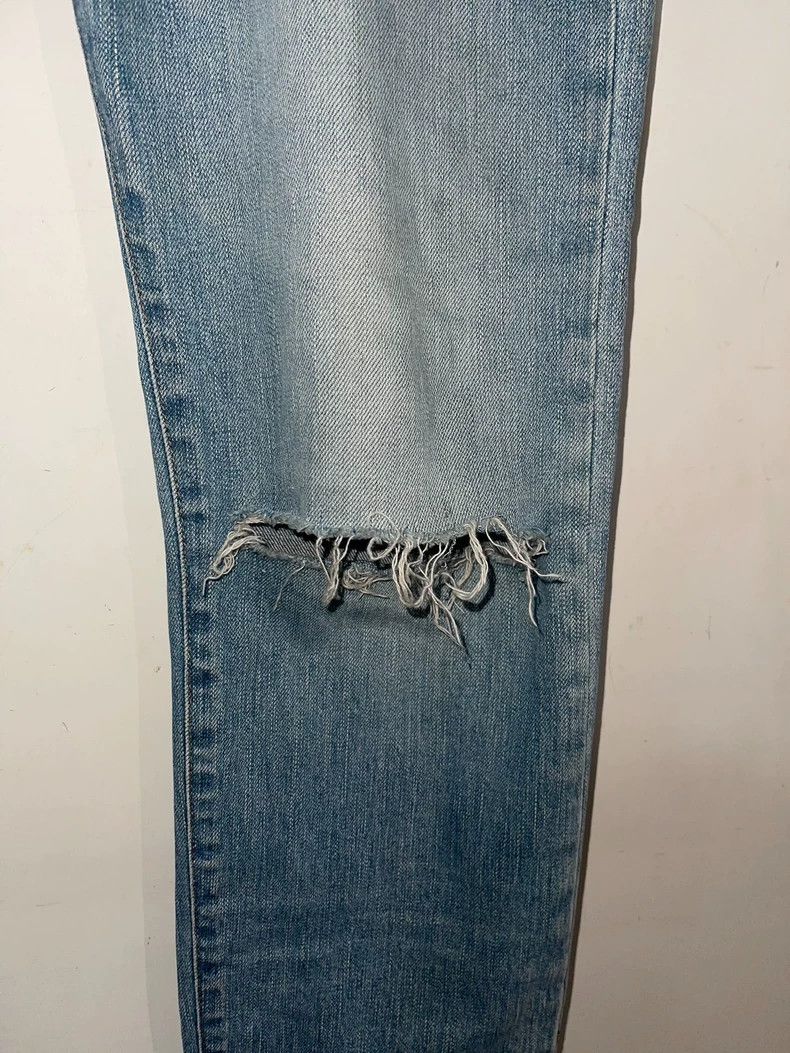 Yves Saint Laurent Saint Laurent 16 FW light blue do old yellow mud wash thre Size US 33 - 4 Thumbnail