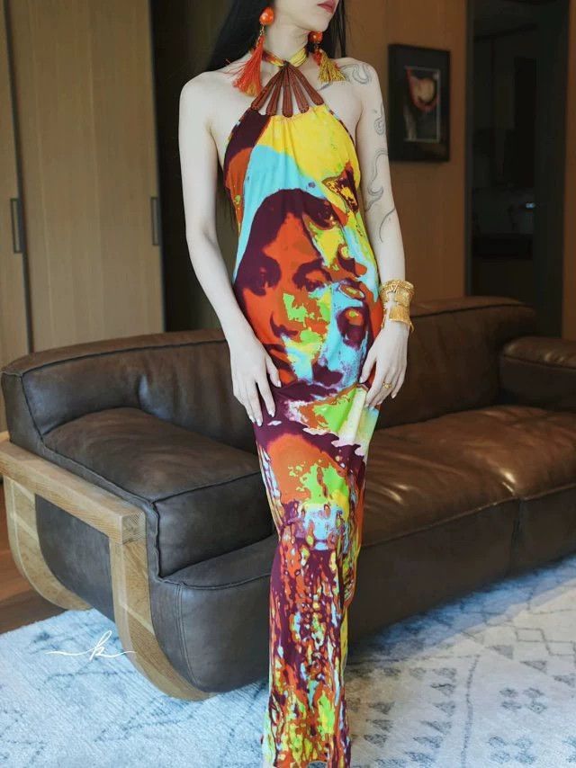 Jean Paul Gaultier Jean Paul Gaultier Vintage Runway Halter Maxi Dress Size M / US 6-8 / IT 42-44 - 4 Thumbnail