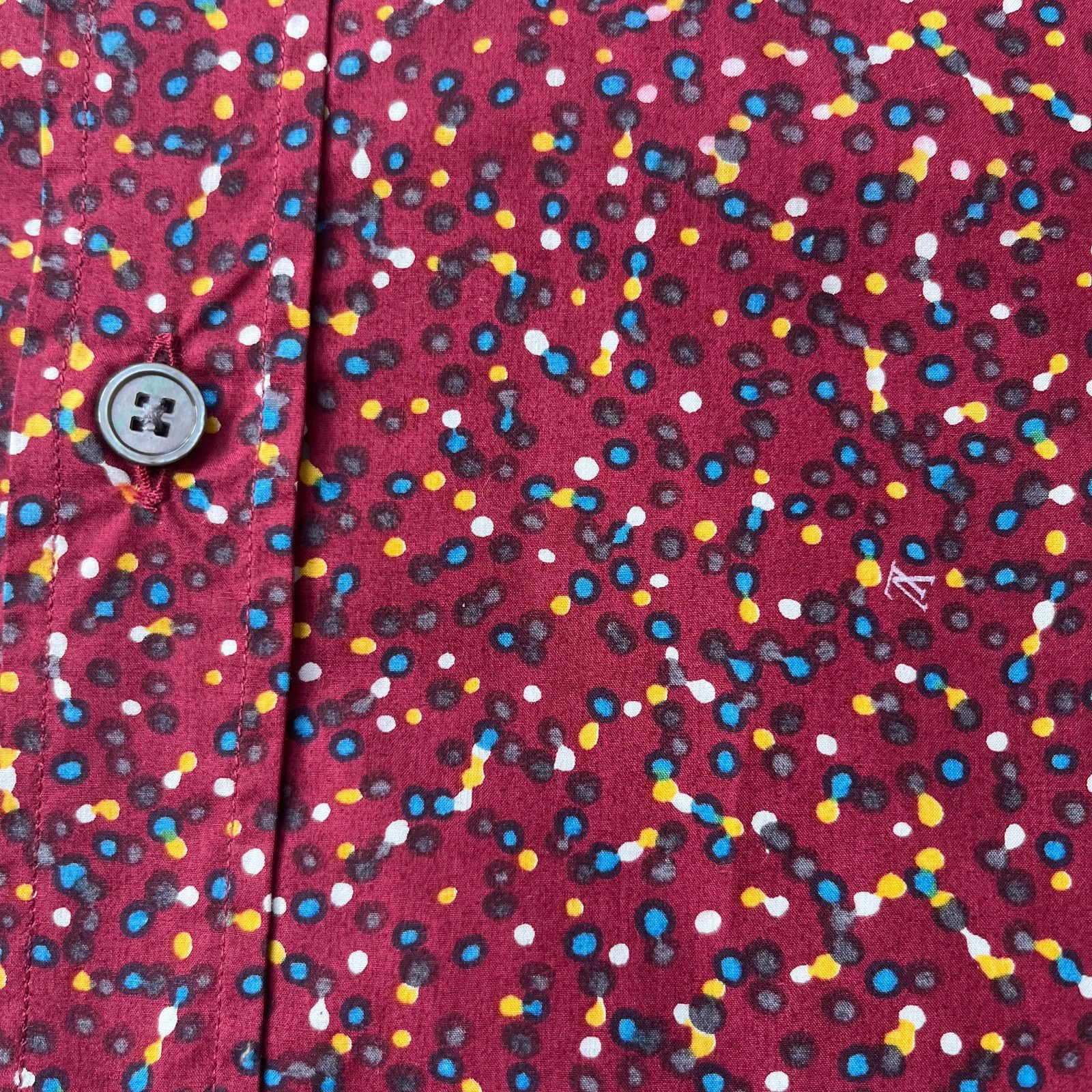 Louis Vuitton Louis Vuitton dot Print Button‑Up Shirt – Burgundy – Size M Size US M / EU 48-50 / 2 - 3 Thumbnail