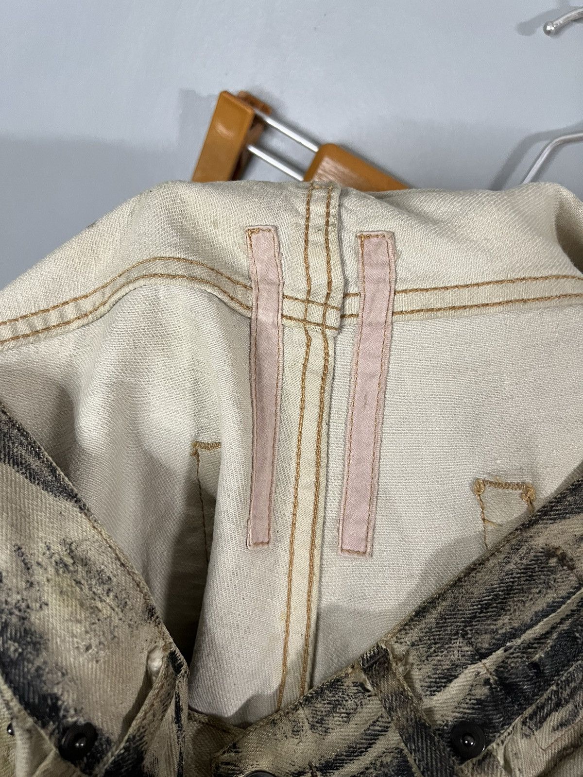 Rick Owens Drkshdw Rick owens ss 2010 cream gravel waxed jeans Size US 32 / EU 48 - 5 Thumbnail