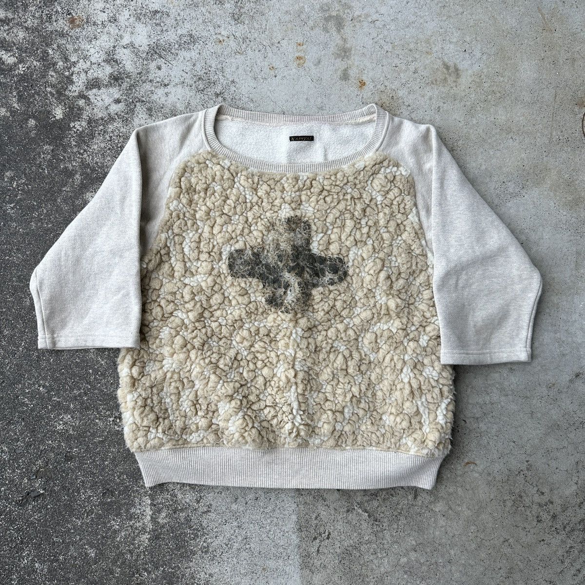 Kapital Kapital Ss 2011 F/W Boa cross Fleecy cropped sweatshirt Size US S / EU 44-46 / 1 - 3 Thumbnail