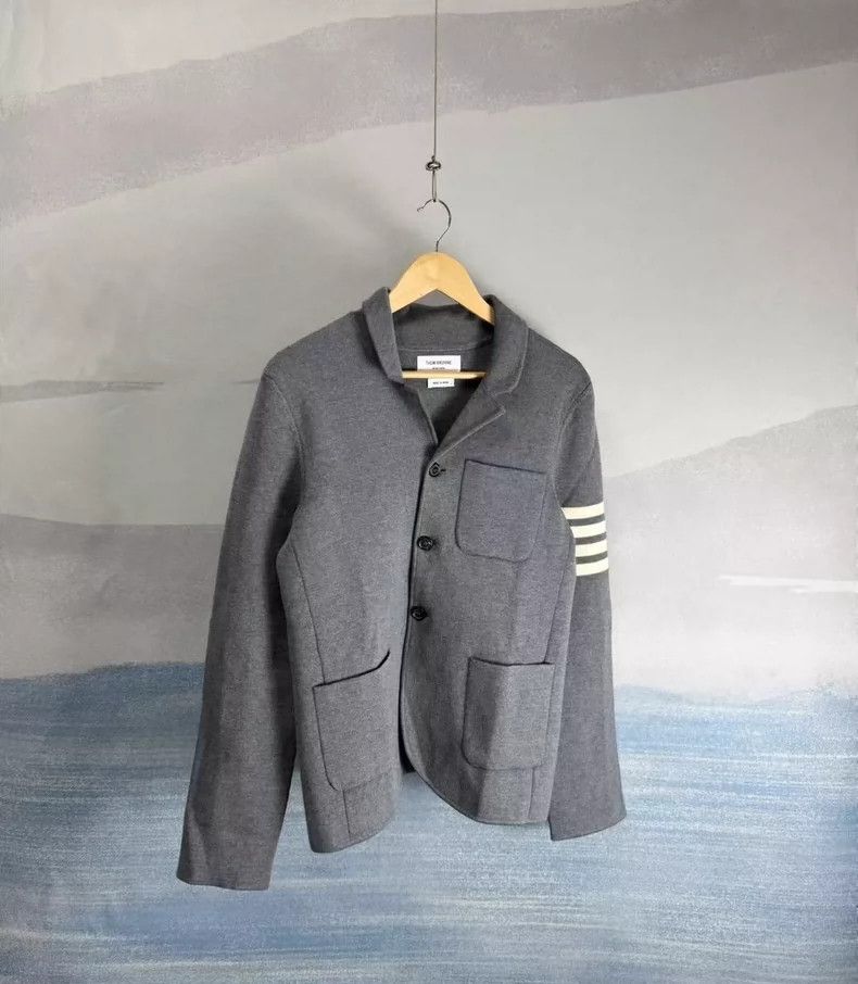 Thom Browne Thom Browne size1 Gray wool, suit jacket Size US S / EU 44-46 / 1 - 1 Thumbnail