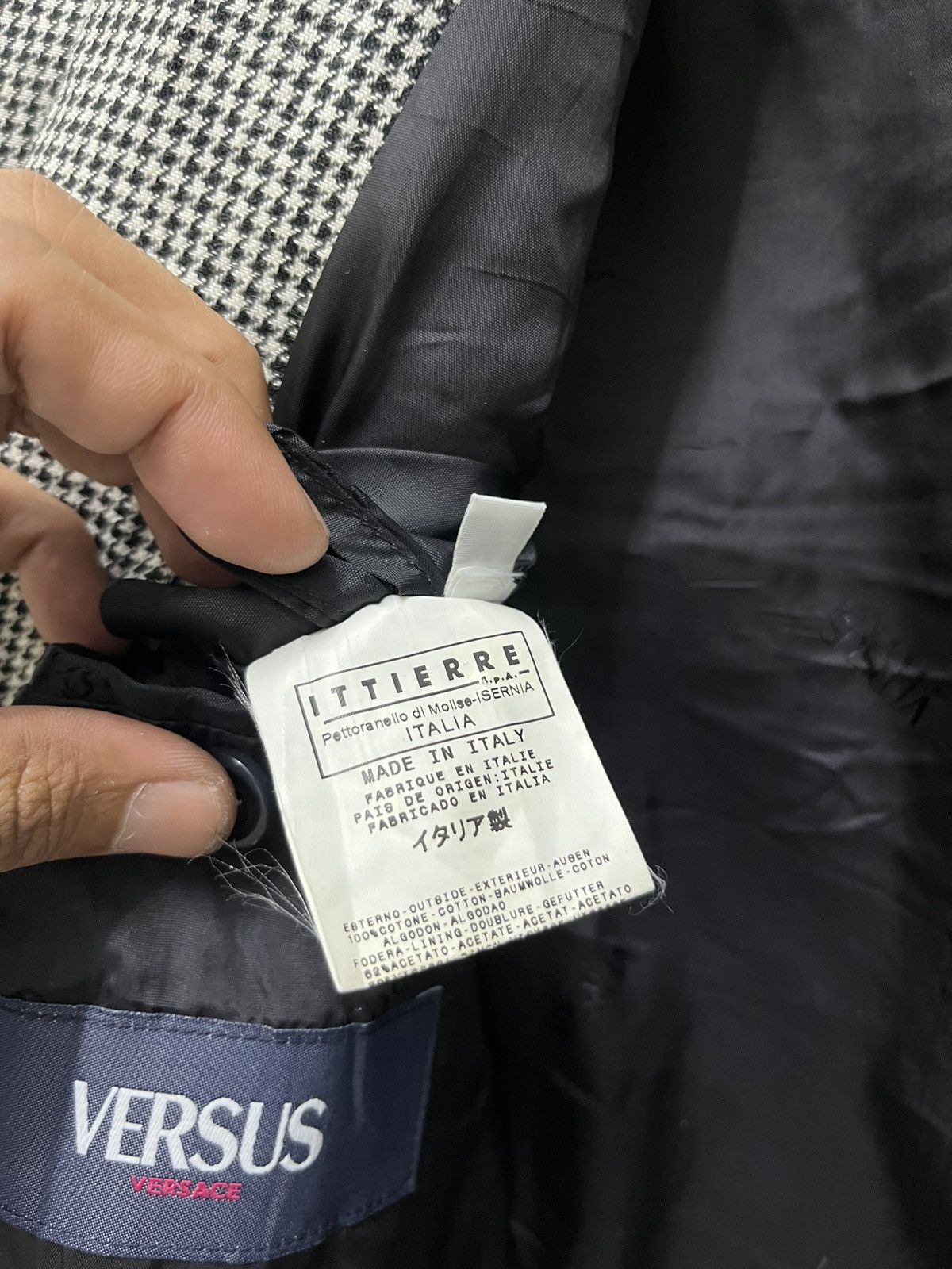 Versus Versace Vintage Versus Versace Jeans Couture Two Button Blazer Size 34R - 10 Thumbnail