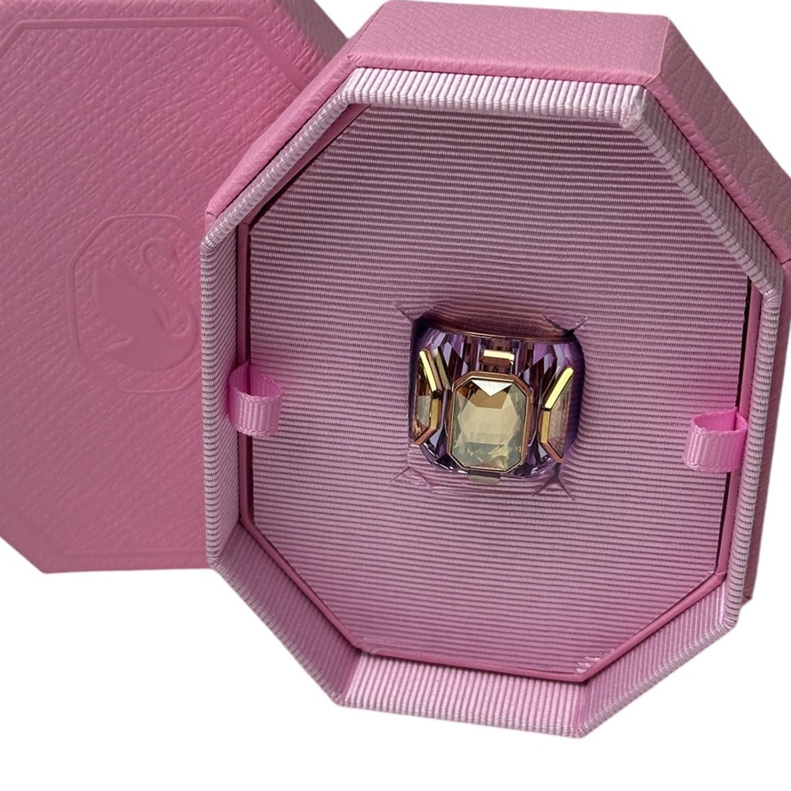 Swarovski Chroma cocktail ring Purple Eur 55 7 USA