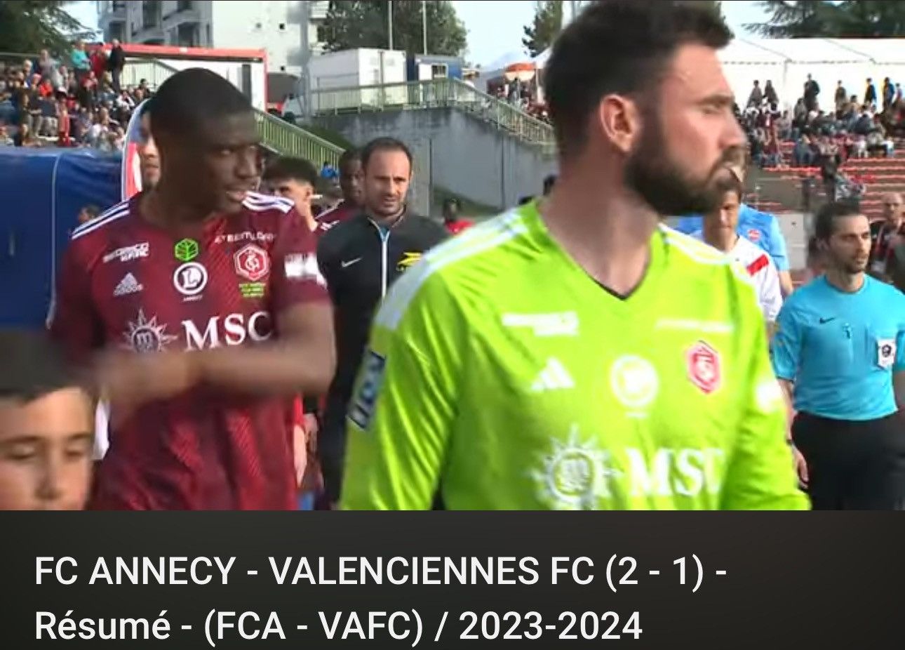 Adidas FC Annecy 23/24 match issued/worn shirt #2 Soukouna Size US M / EU 48-50 / 2 - 14 Thumbnail