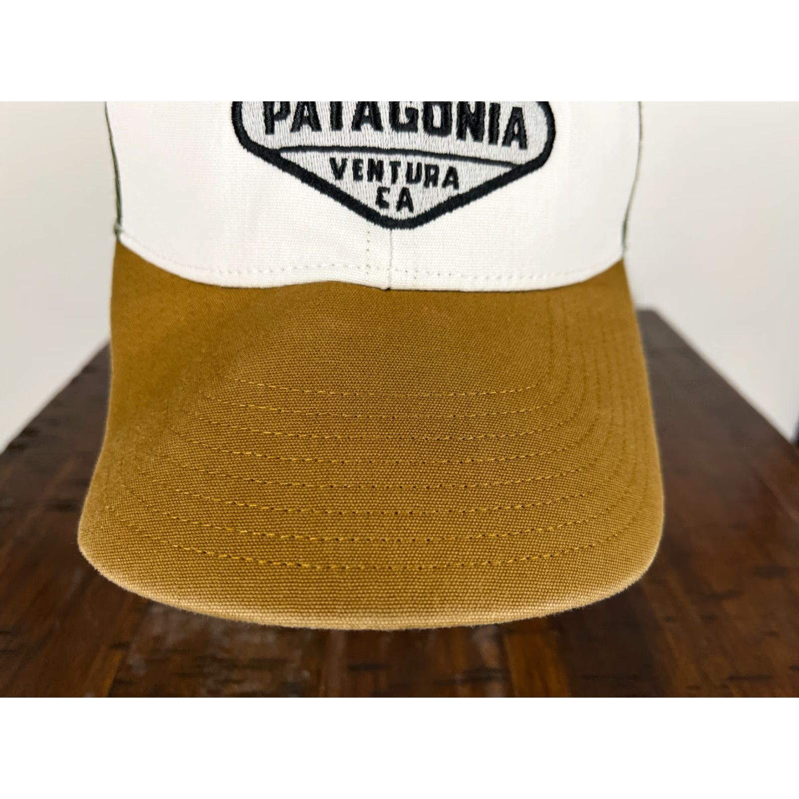 Patagonia Patagonia Hat Cap Snap Back Adult One Size Beige Green Ventura CA Trucker Cotton Size ONE SIZE - 3 Thumbnail