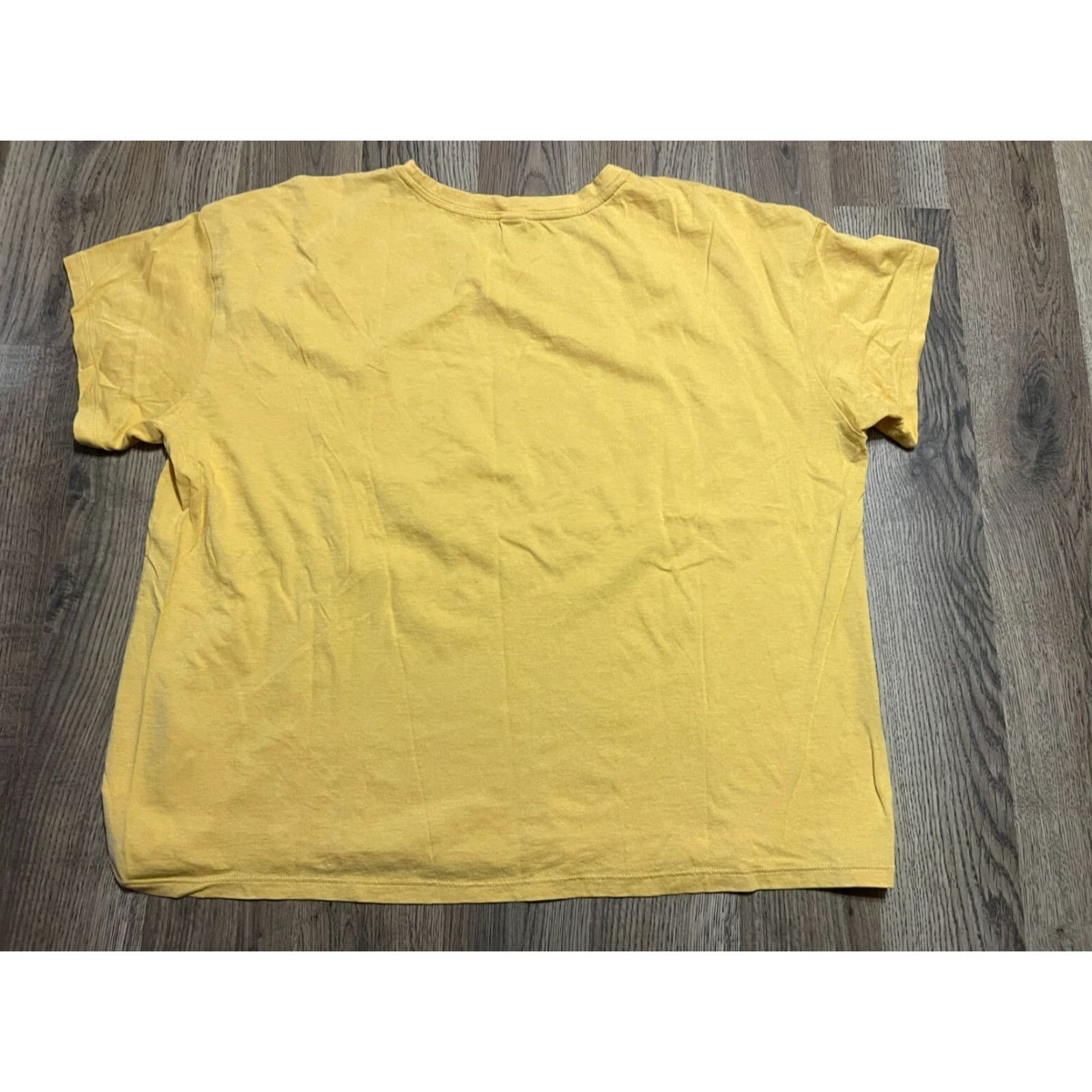 Old Navy Old Navy Shirt Womens Large Tall Yellow CULTIVATE KINDNESS Shirt Size L / US 10 / IT 46 - 2 Thumbnail